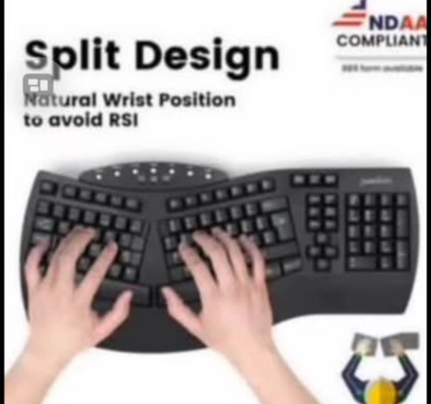 Perixx PERIBOARD-413 Split Ergonomic Keyboard - photo 4