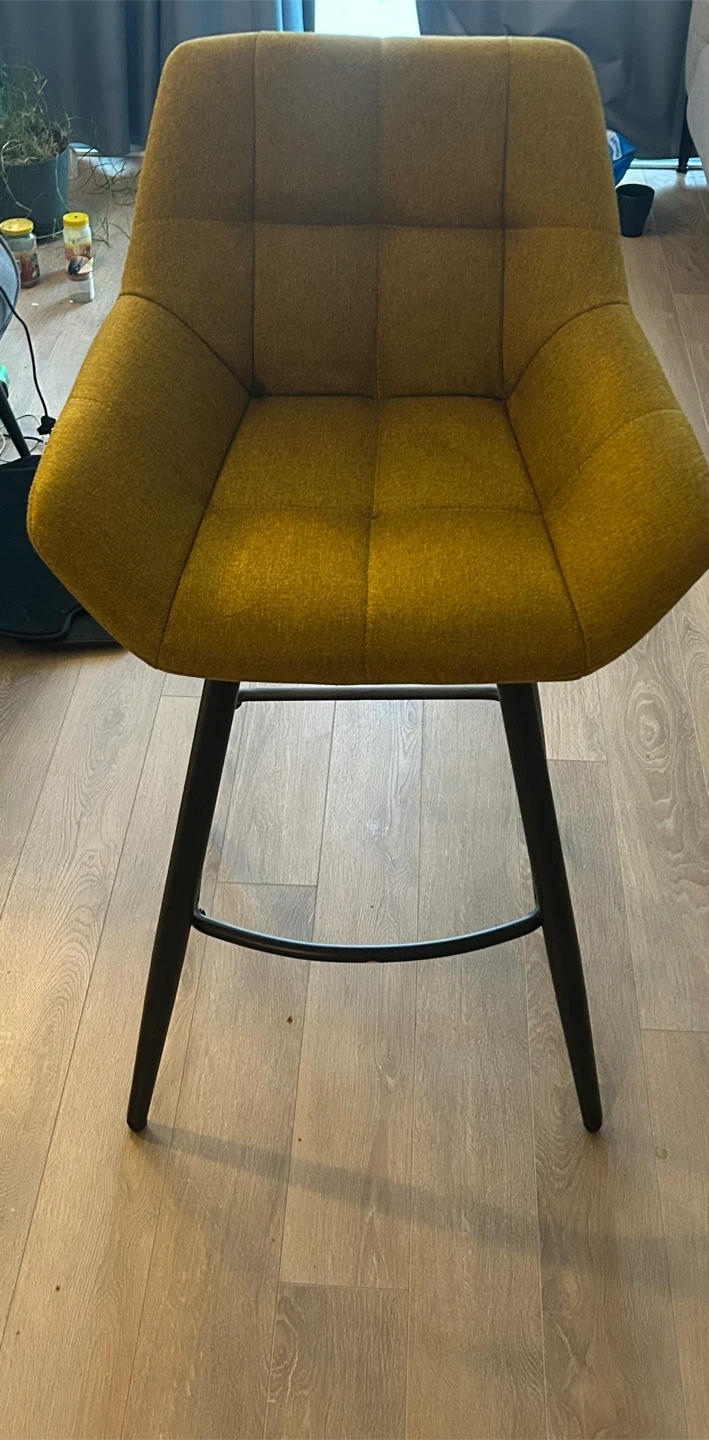Dark yellow high rise chair (2 available)