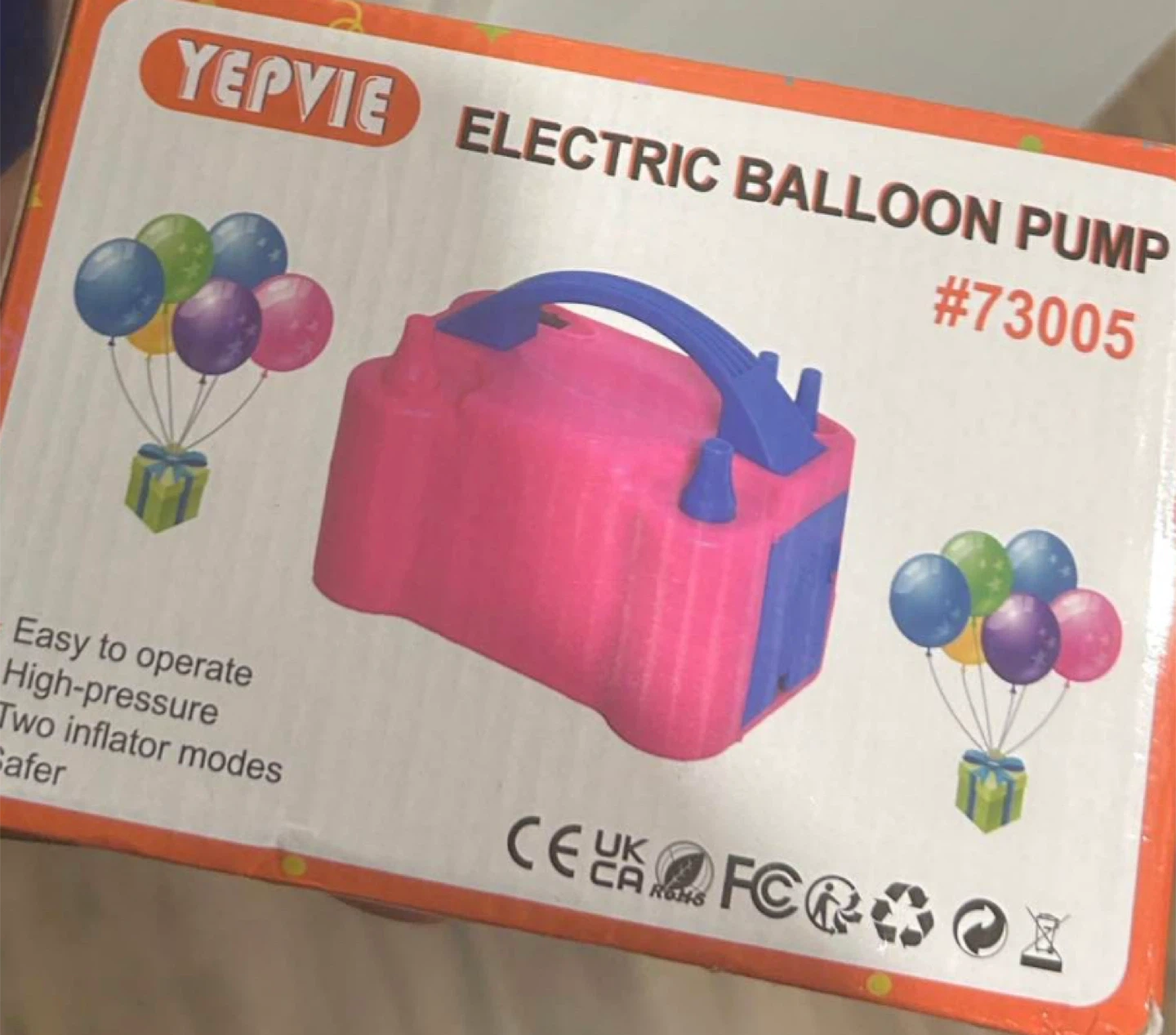 YEPVIE Electric Balloon Pump #73005