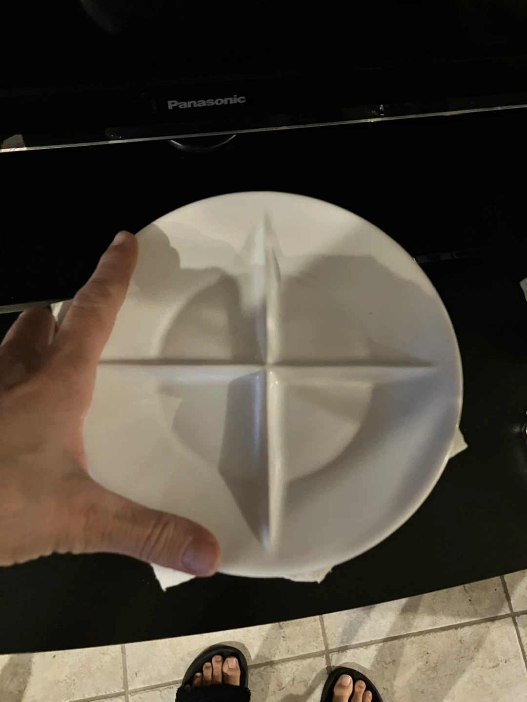 White Divided Plates - Set of 8 - photo 2