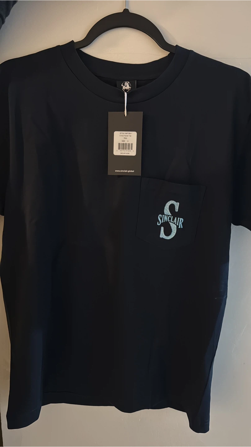 Sinclair "S" Pocket Tee Navy