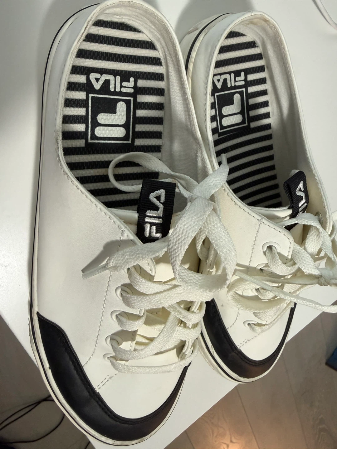Fila Women's White & Black Sneakers