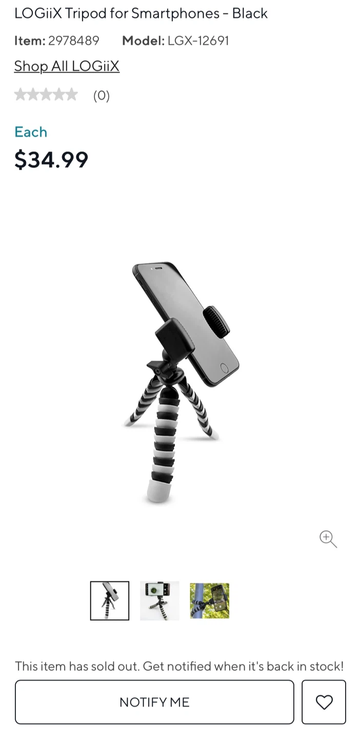 Flexible Tripod for Smartphones - Black - photo 4