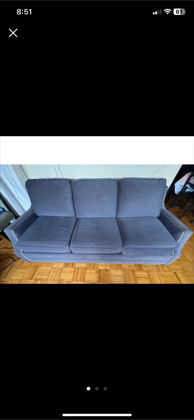 Light  blue Sofa Bed
