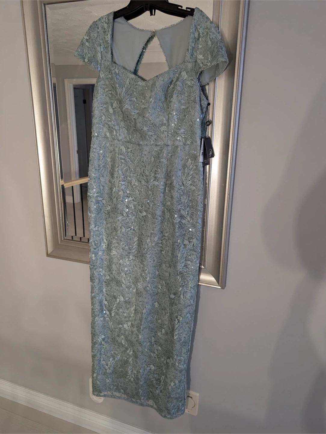 New Adrianna Papell long Beaded Lace Dress - photo 2
