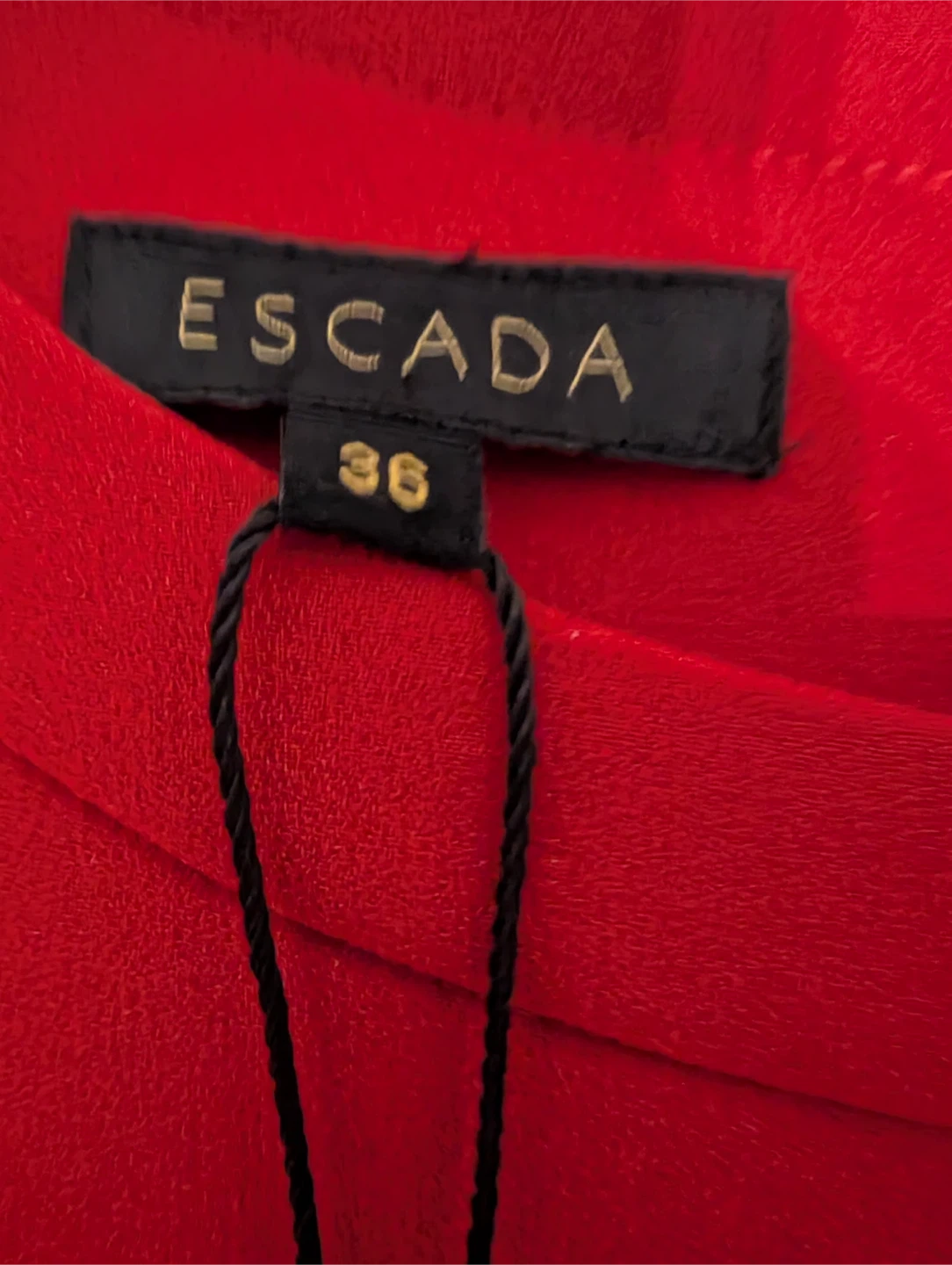 New Escada Women's Red Cherry Dress Size 36 - photo 3