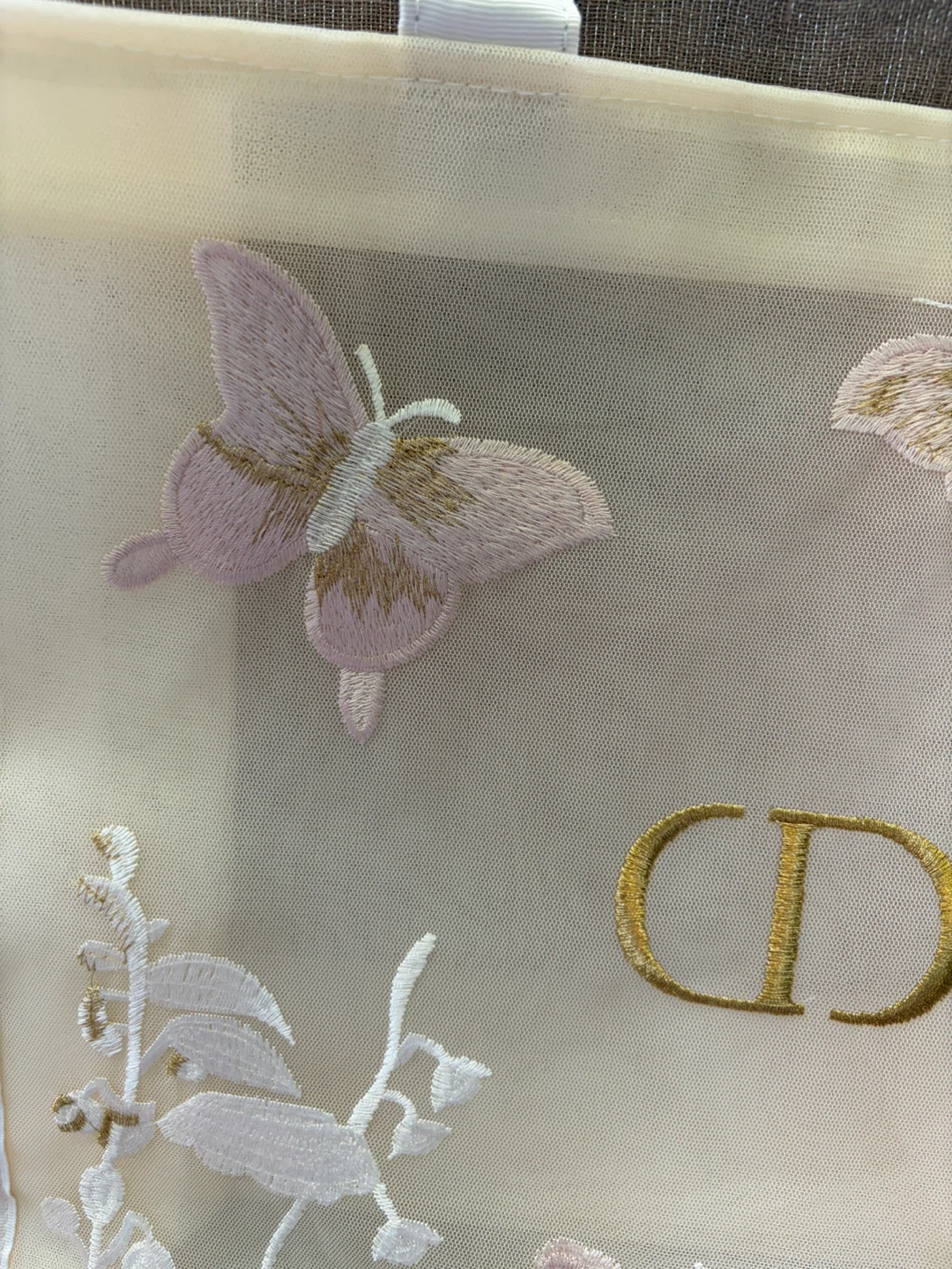 Dior Beauty Sheer Tote Bag with Butterfly Embroidery - photo 3