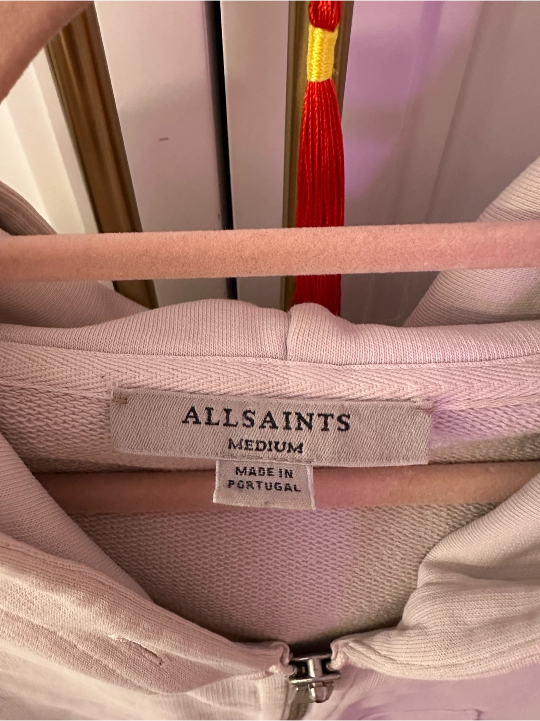 ALLSAINTS Beige Full Zip Hoodie - photo 2