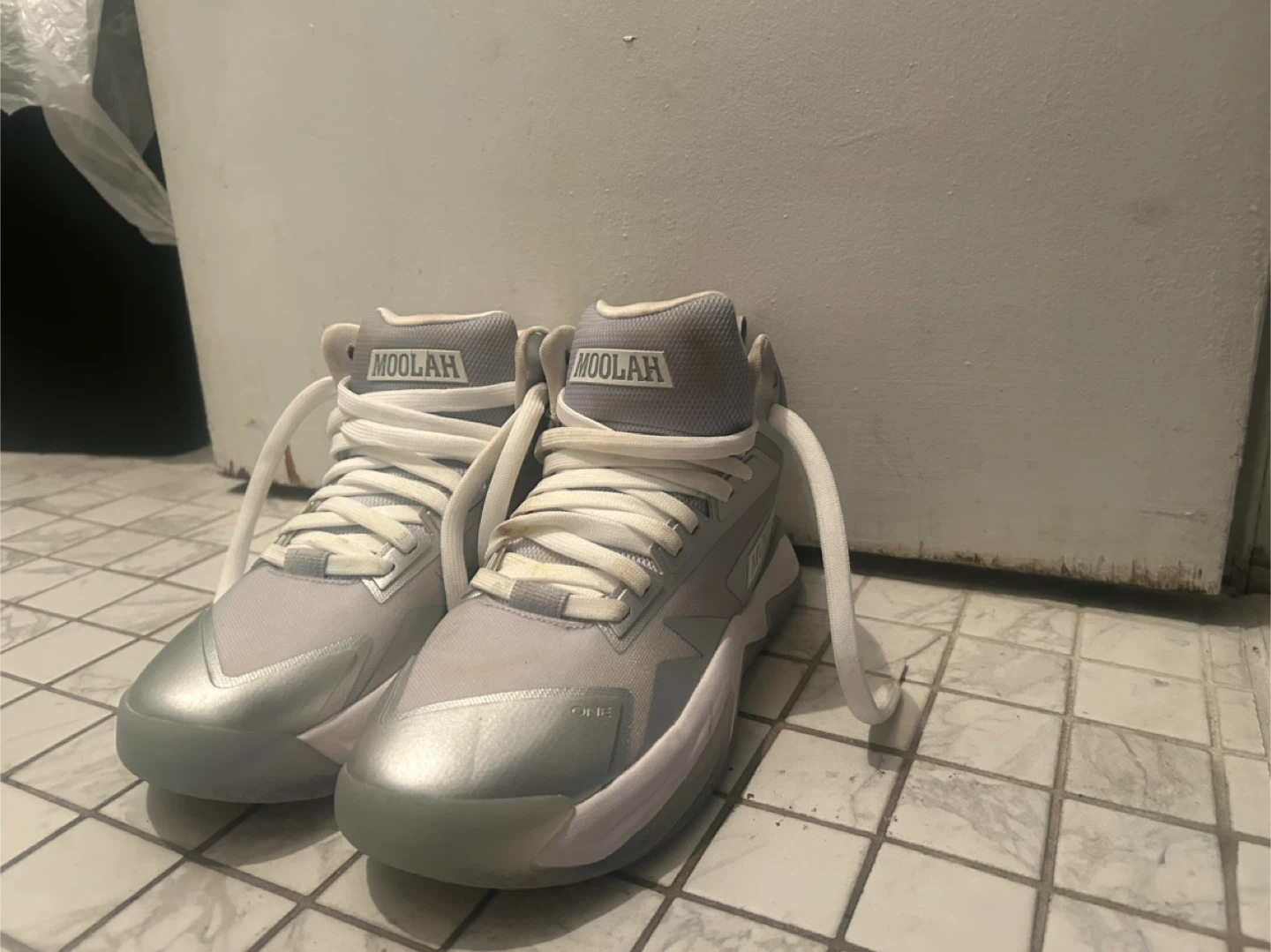 Moolah MTD/Triple Double Silver Athletic Shoes