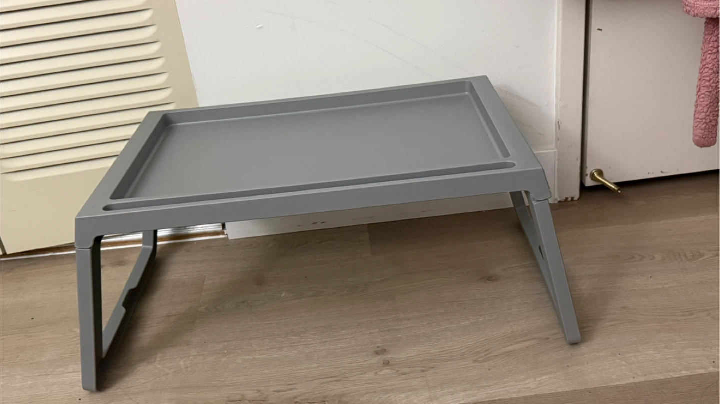 Grey Bed Tray Table