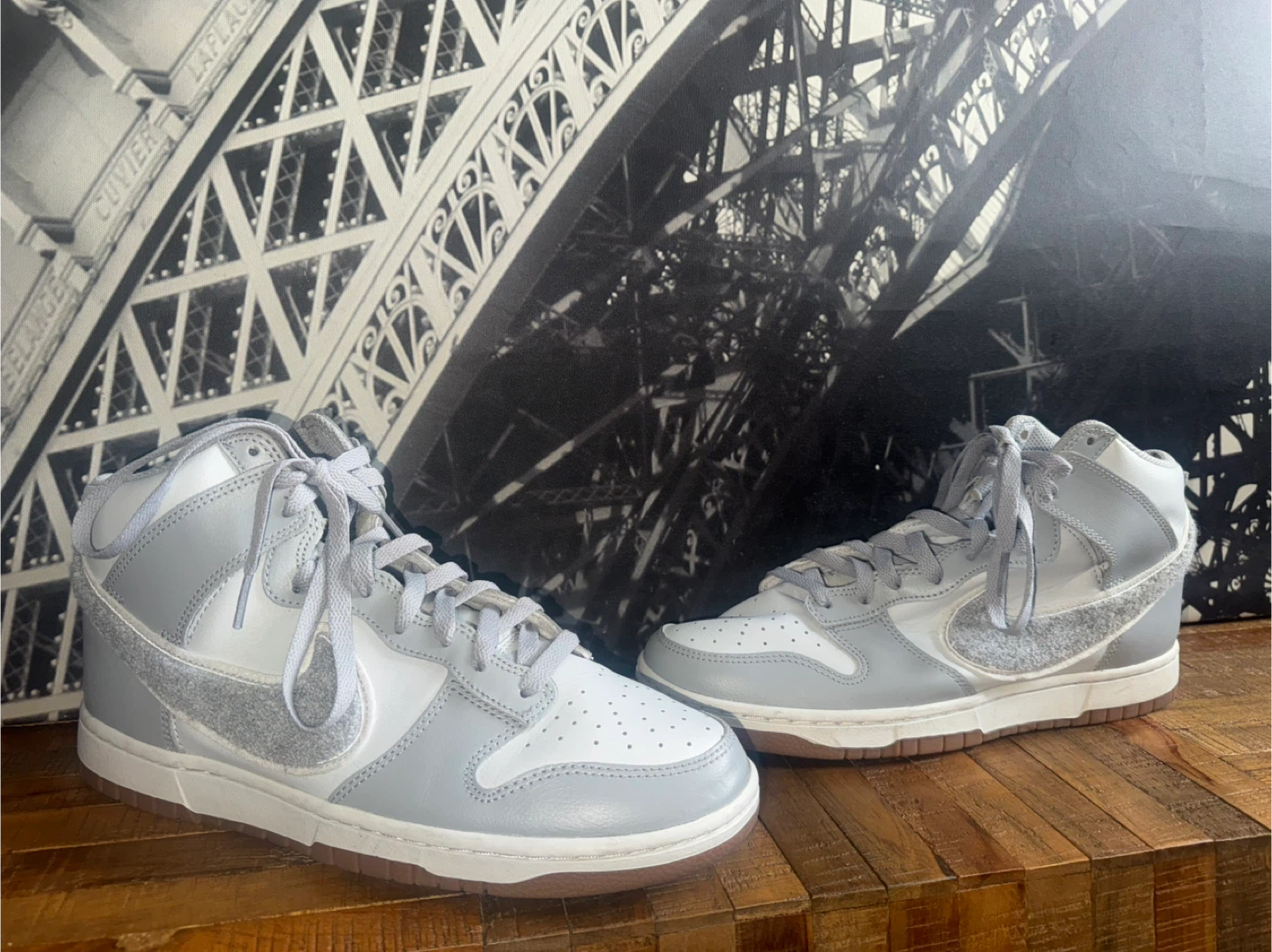Nike Dunk High Grey White Sneakers - photo 2