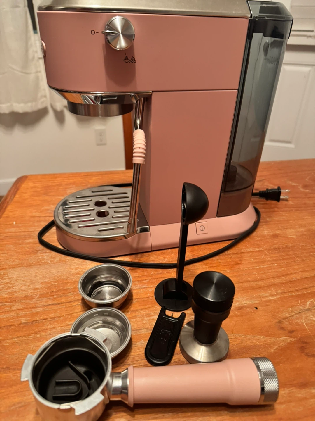 DeLonghi Pink Espresso Machine with Accessories - photo 2
