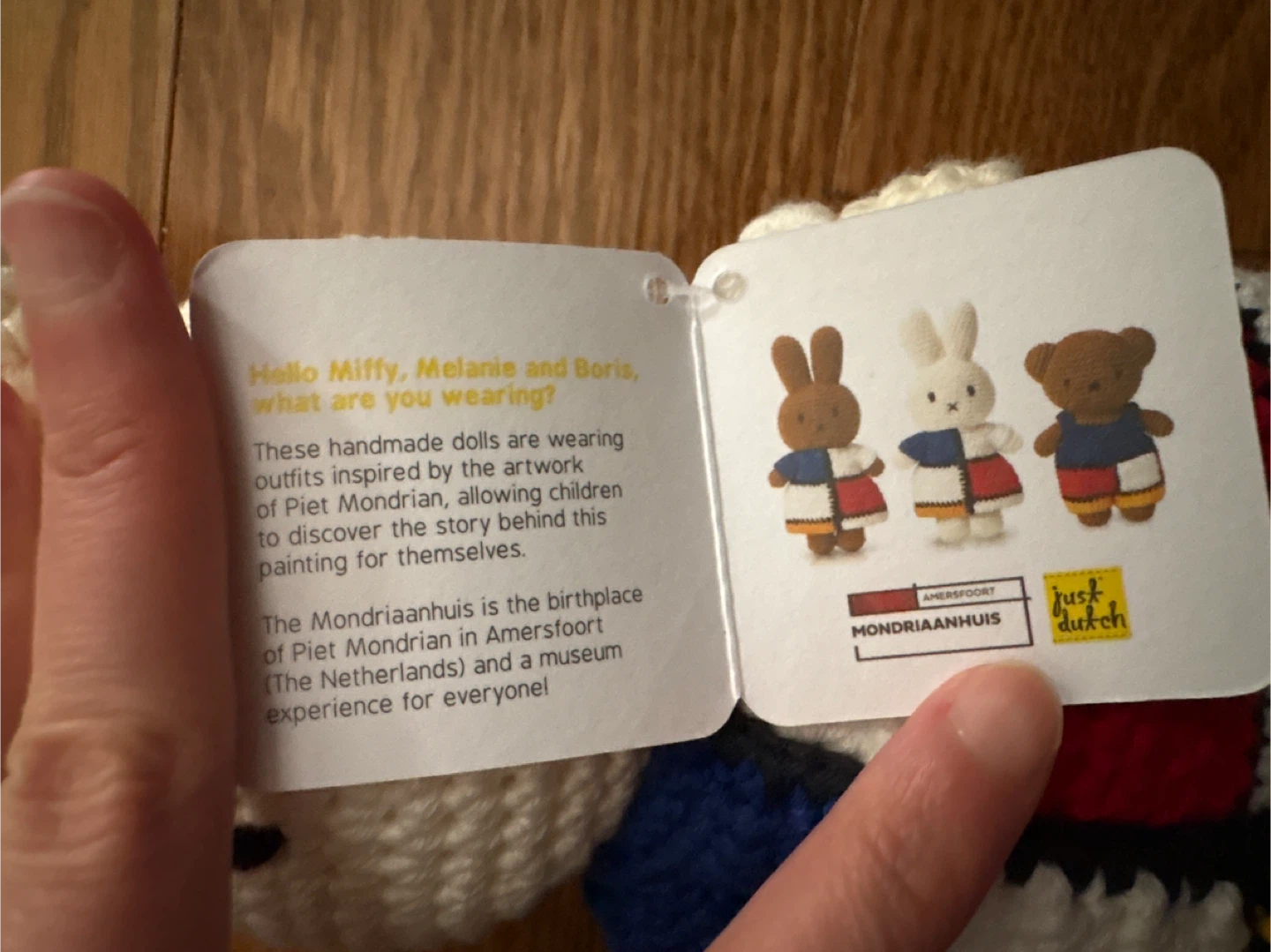 Just Dutch Miffy Crochet Doll - Piet Mondrian Inspired - photo 4