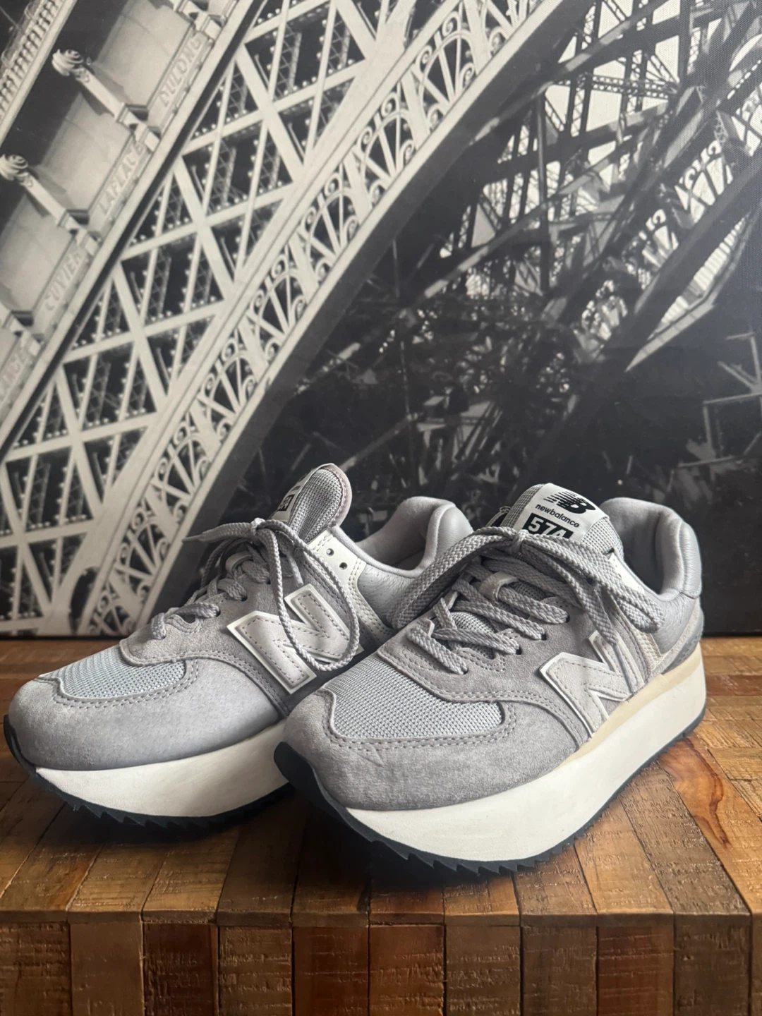 New Balance 574 Platform Sneakers - Grey