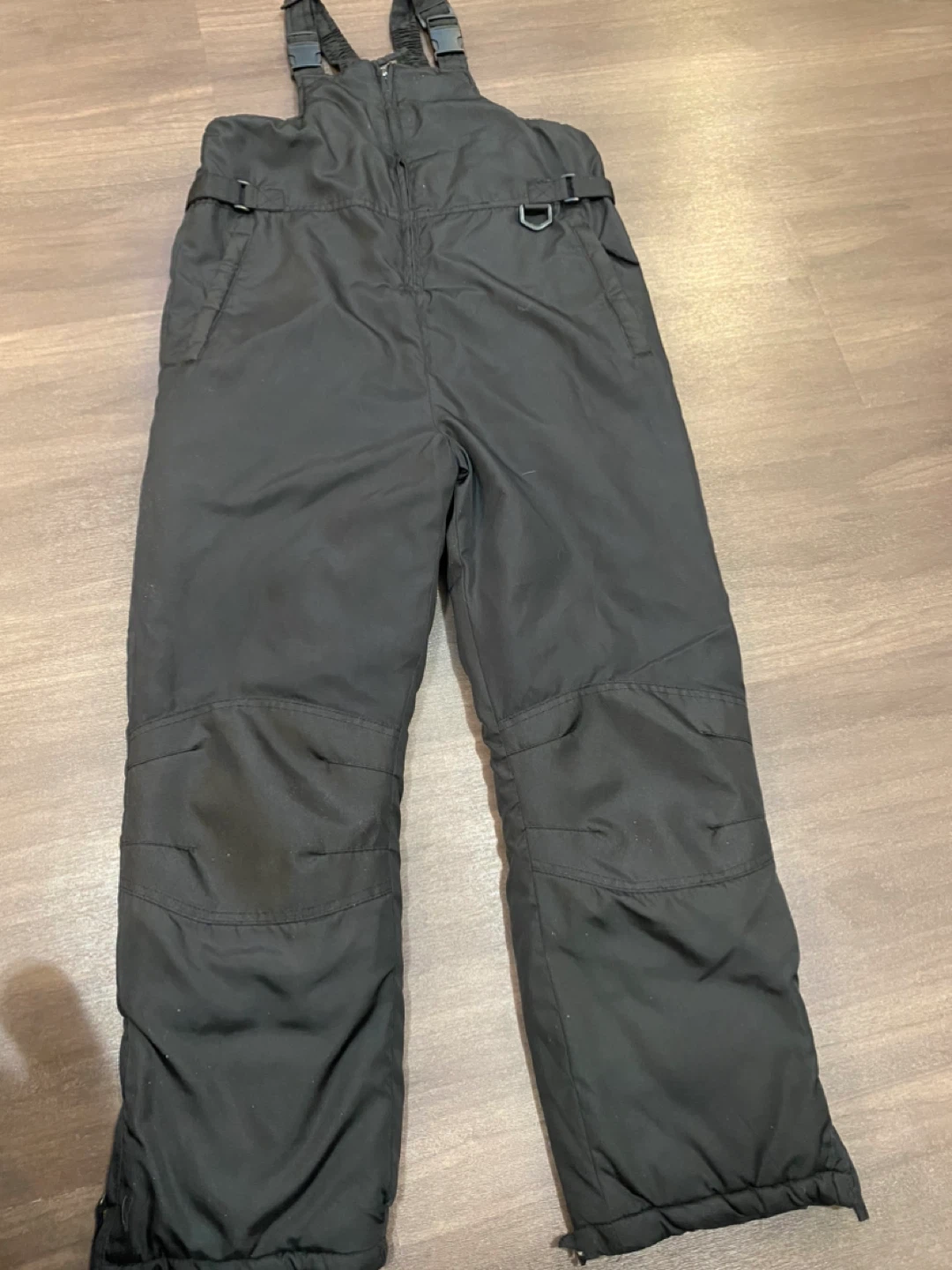 Black Snow Bib Overalls