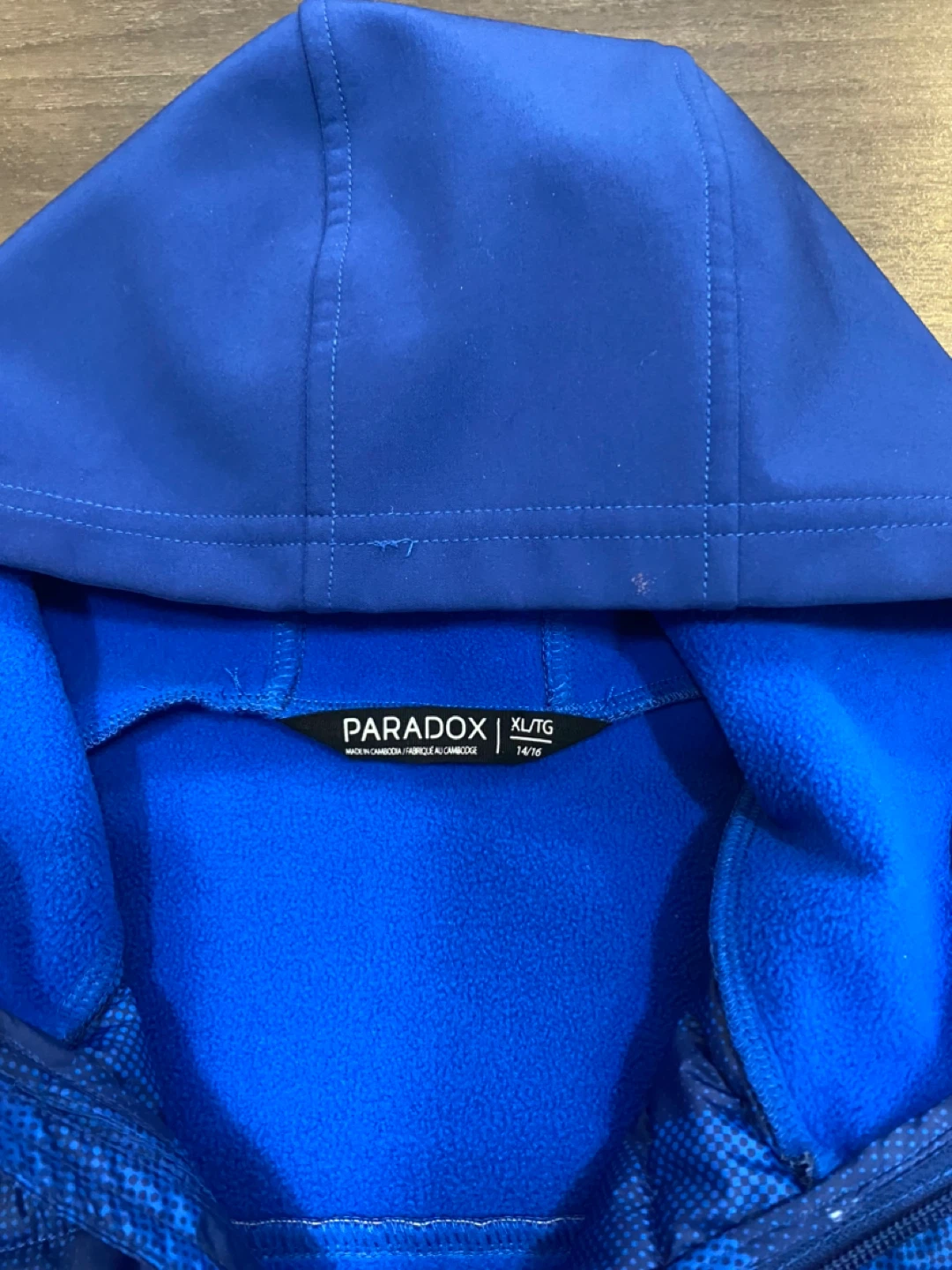 Paradox Zip-Up Hoodie Jacket XL/TG Blue - photo 2