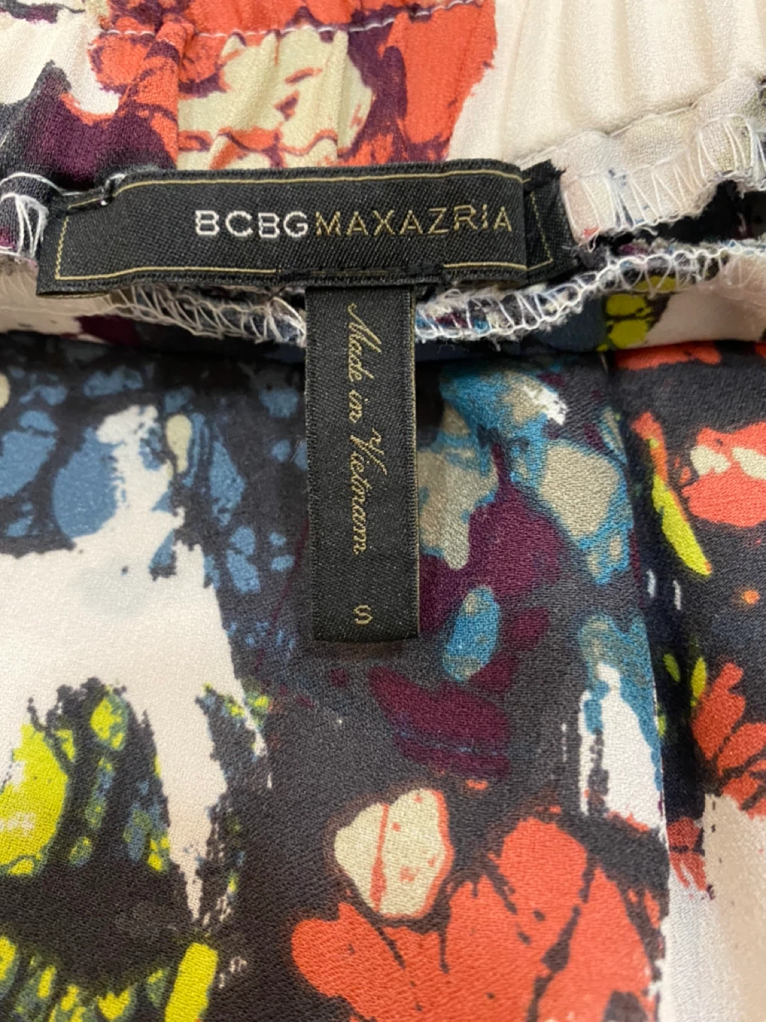 BCBGMAXAZRIA Wide Leg Printed Pants Size S - photo 2