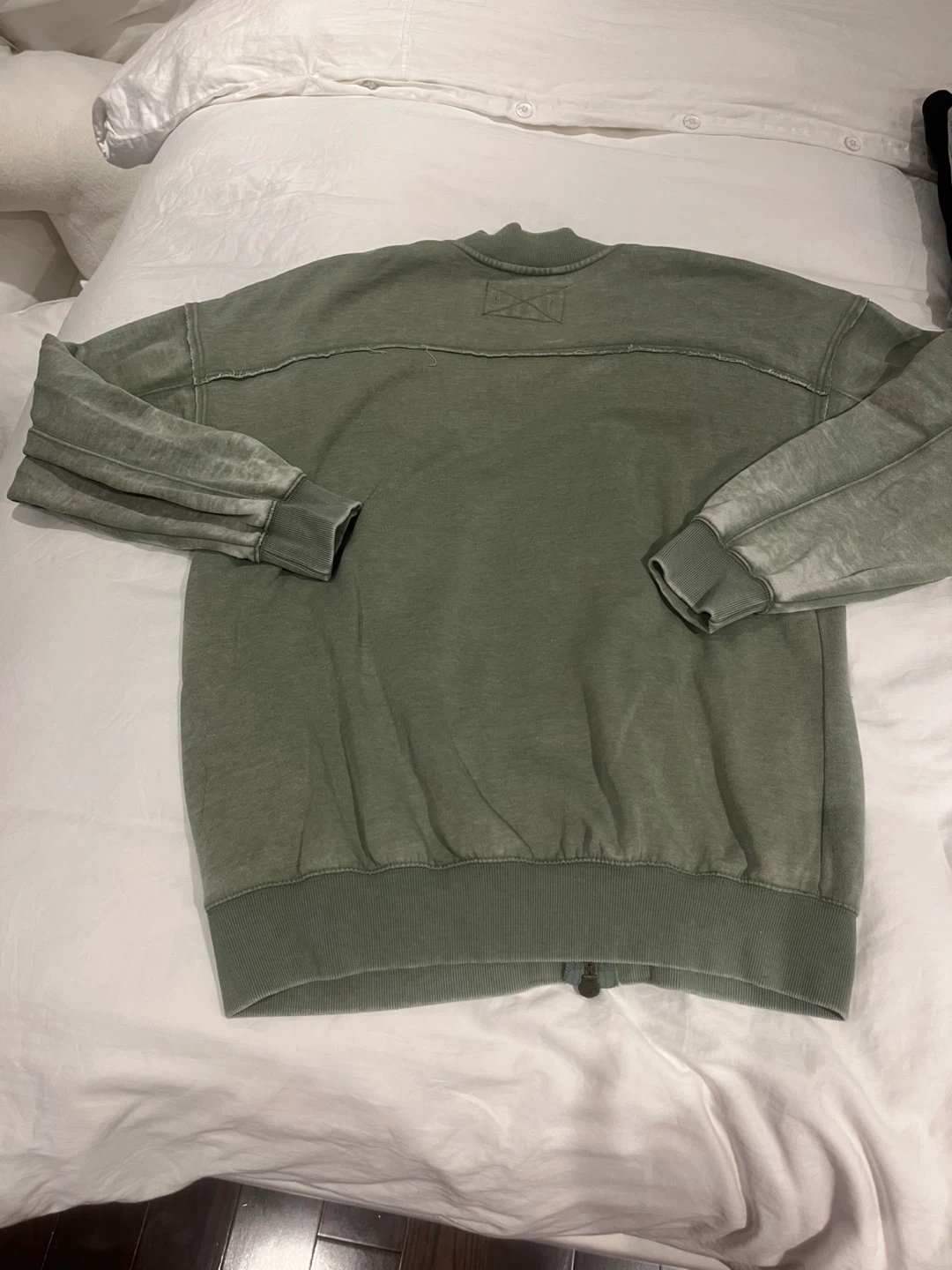Free People Green Bomber Style Sweatshirt - photo 2