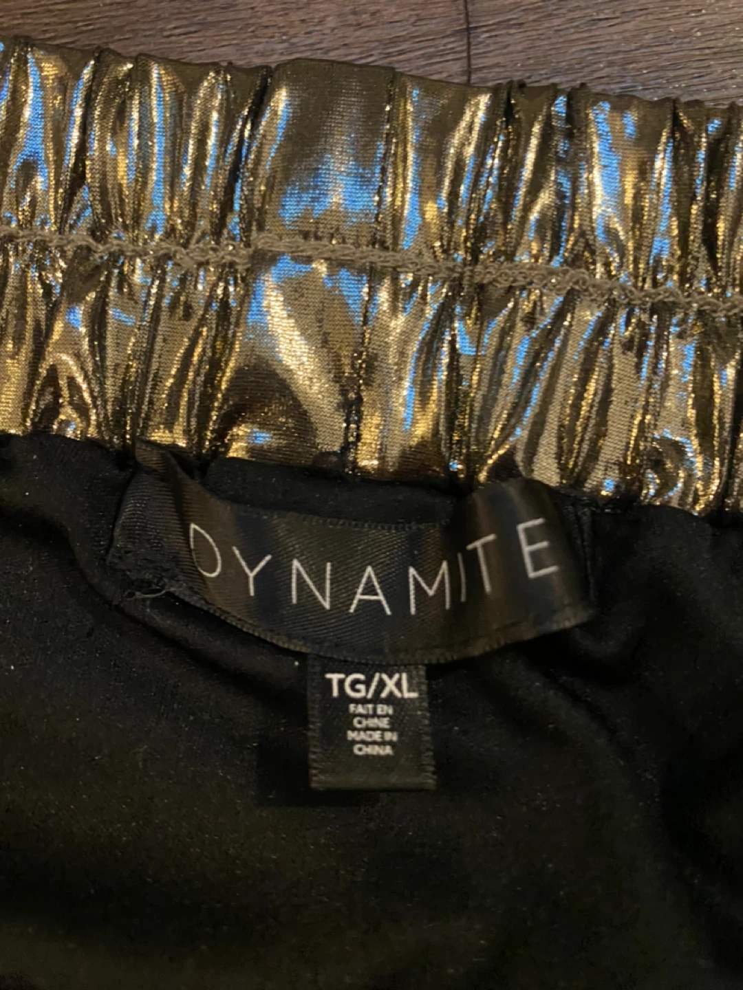 DYNAMITE Metallic Pleated Midi Skirt - TG/XL - photo 2