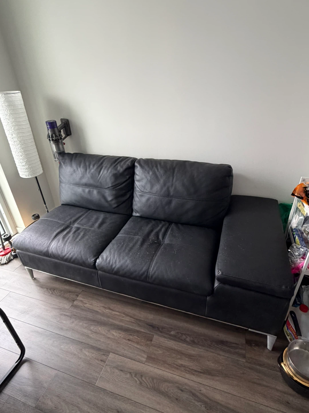 FREE Black Leather Sofa FREE !!