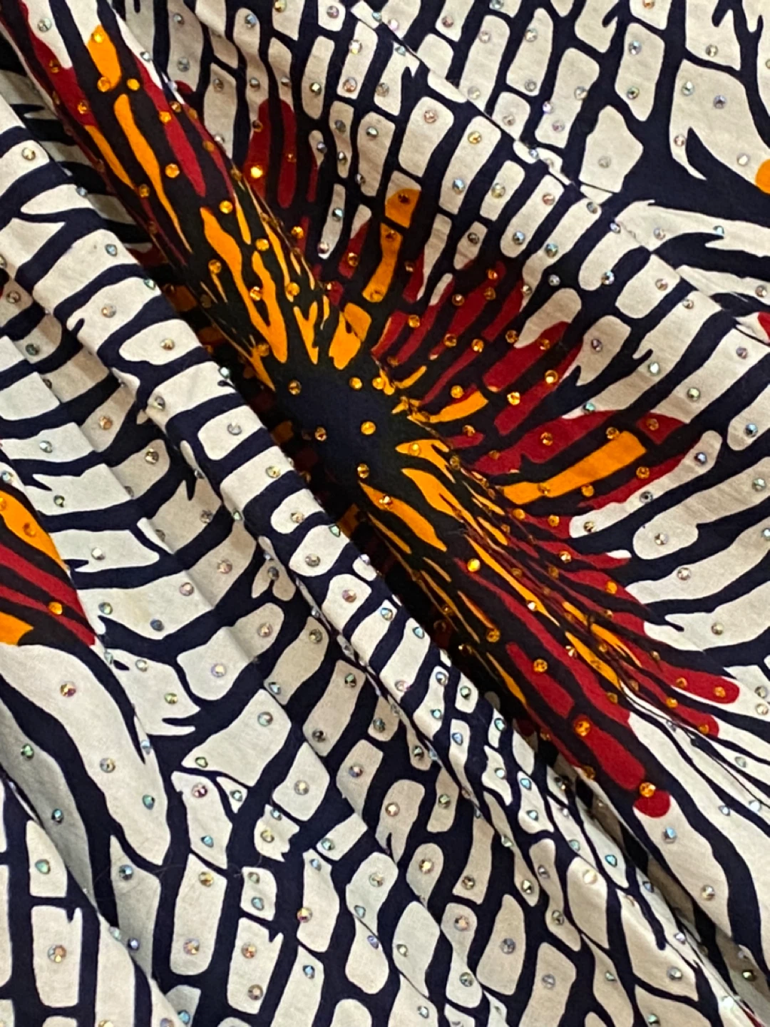 Ankara Print Flare Sleeve Dress Size 16 - photo 2
