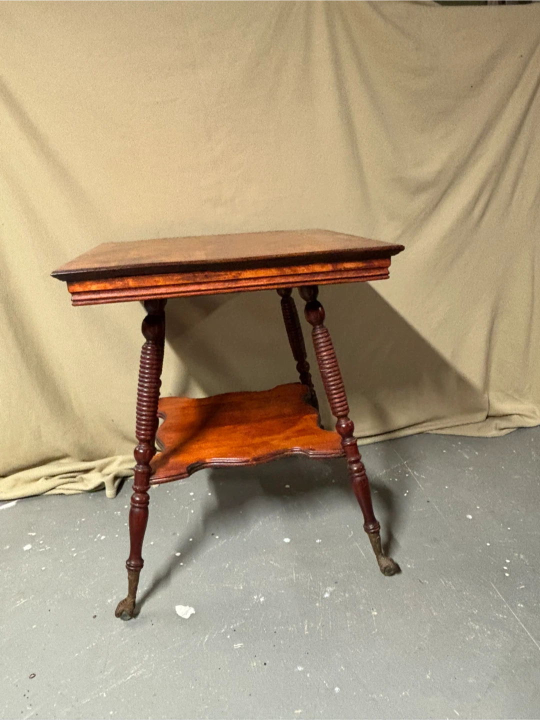 Antique Accent Table with Claw Feet