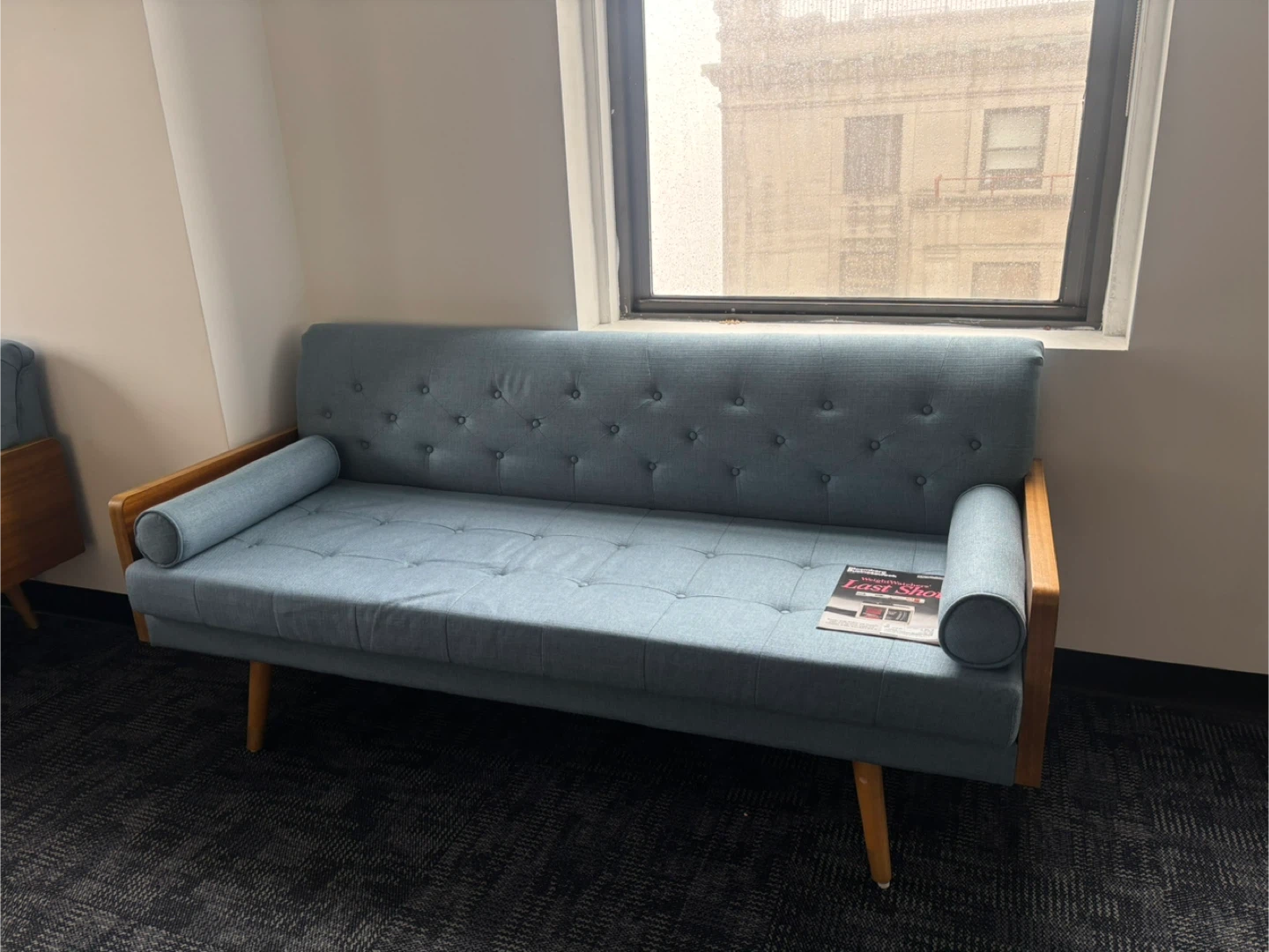 Hashtag Home Bel-Air Mid Century Tufted 3 Seater Sofa