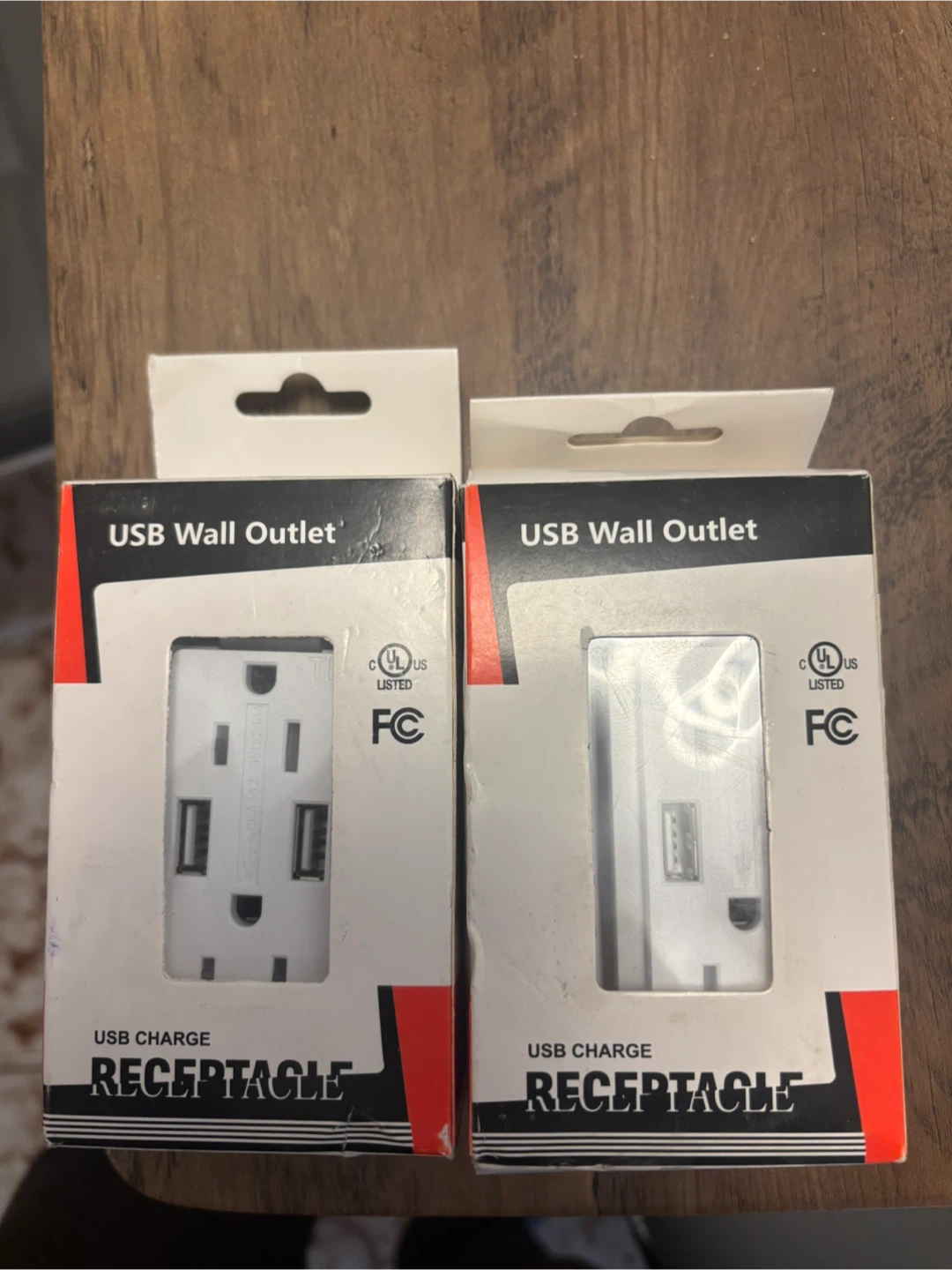 USB Wall Outlet Receptacles