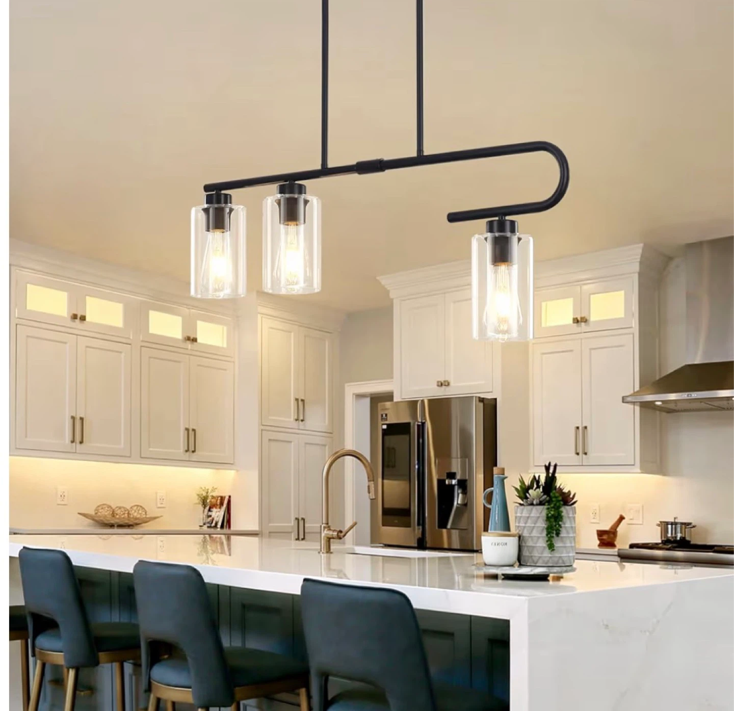 Brand new black lsland/dining light fixture
