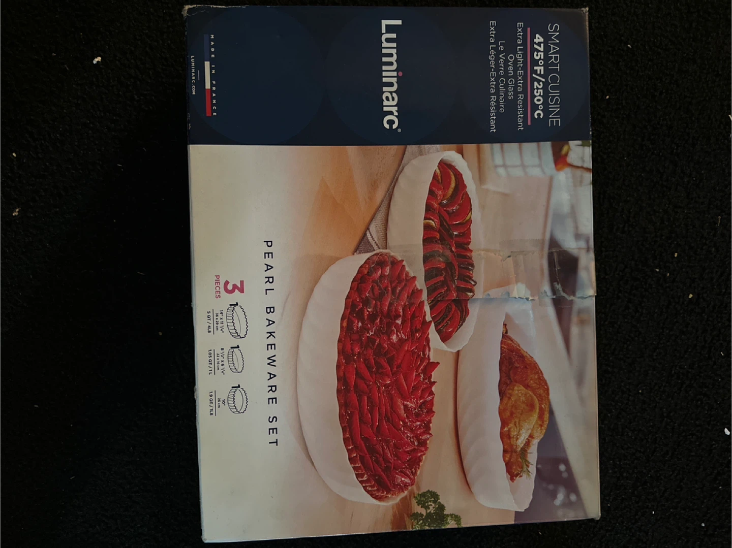 Luminarc Pearl Bakeware Set - 3 Piece