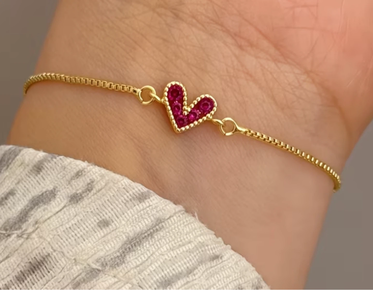 18 karat gold plated adjustable bracelet $17