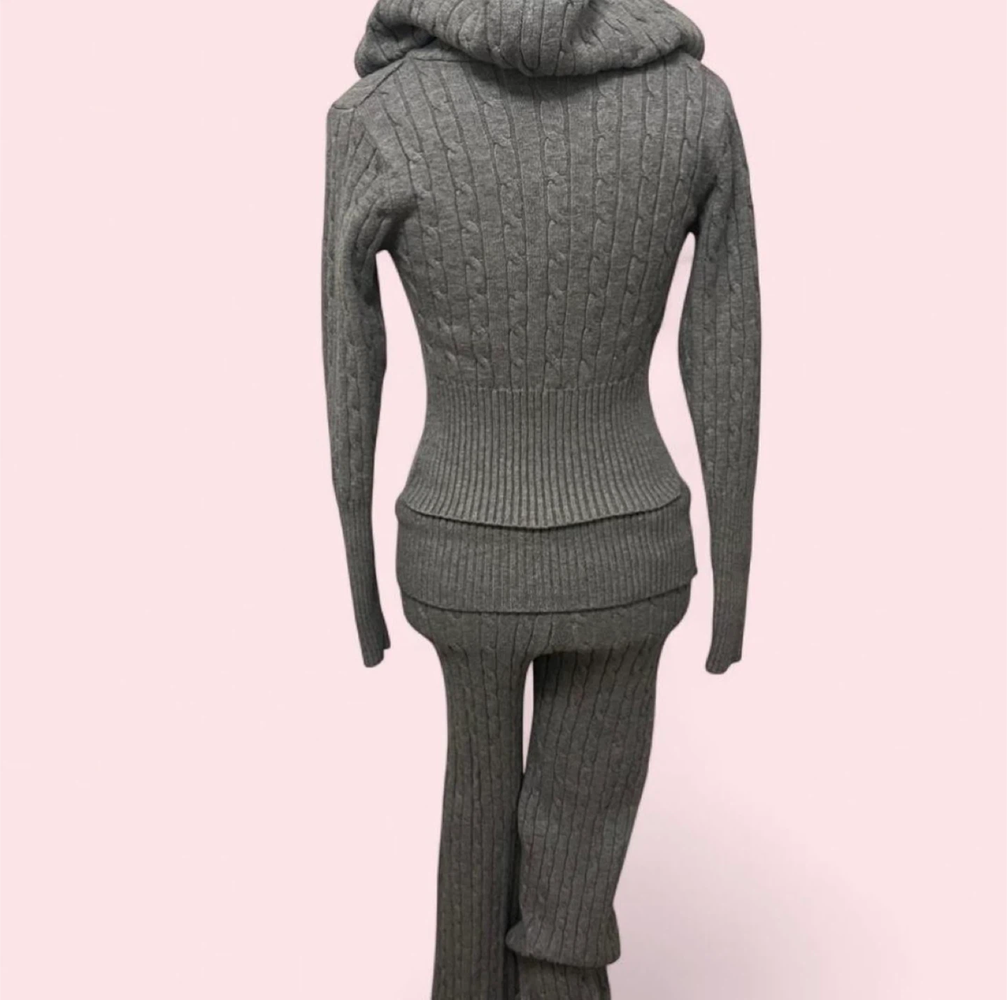 Grey Knit Track Suit Set from Harlow - photo 2