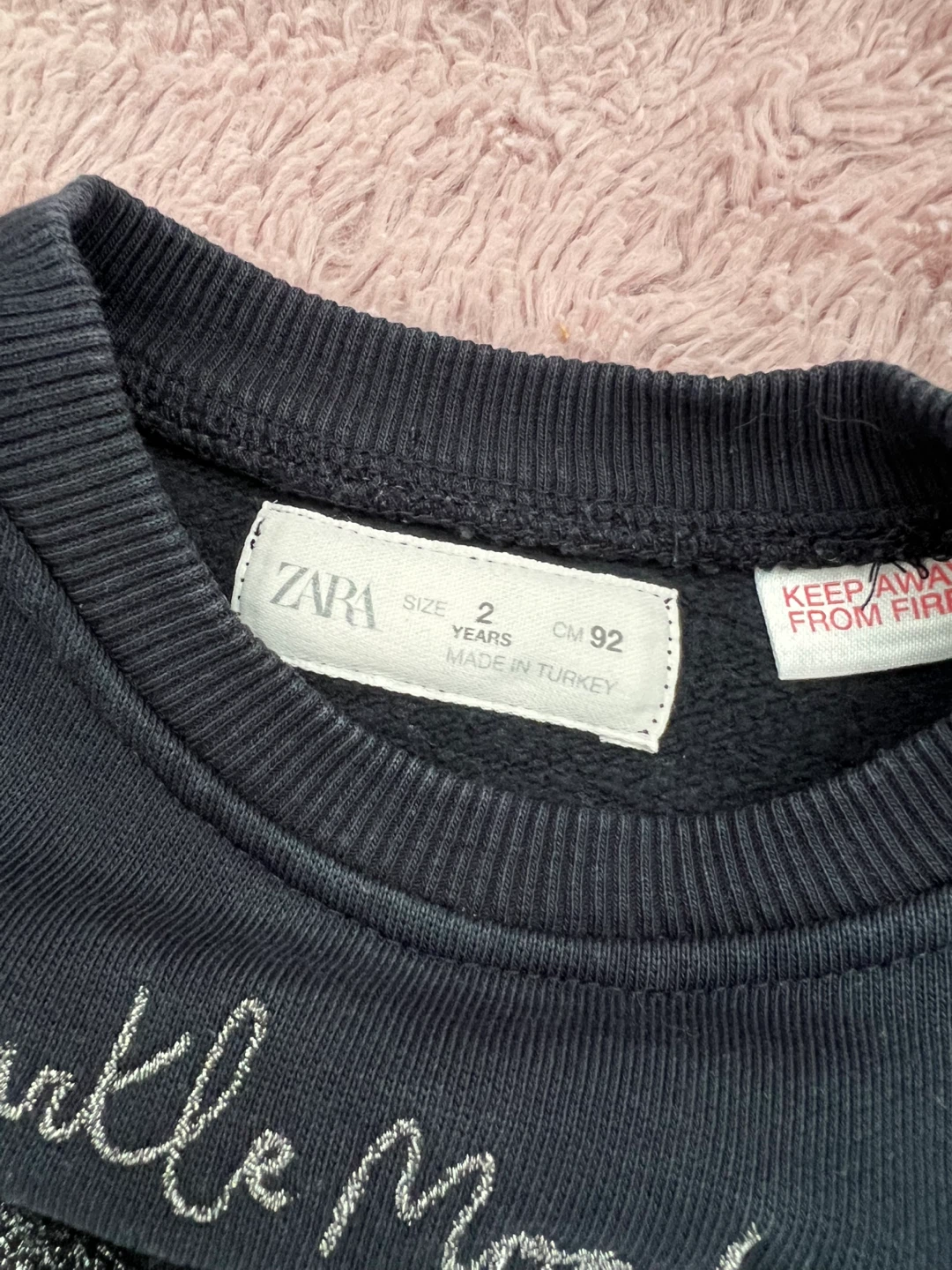 Zara Toddler Sweatshirt with Bow - Size 2 - photo 3