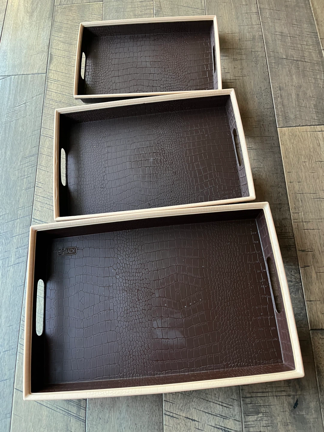 Set of 3 Decorative Serving Trays - photo 2