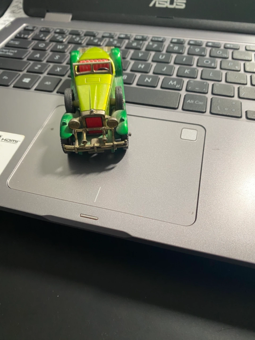 Vintage Green Convertible Toy Car