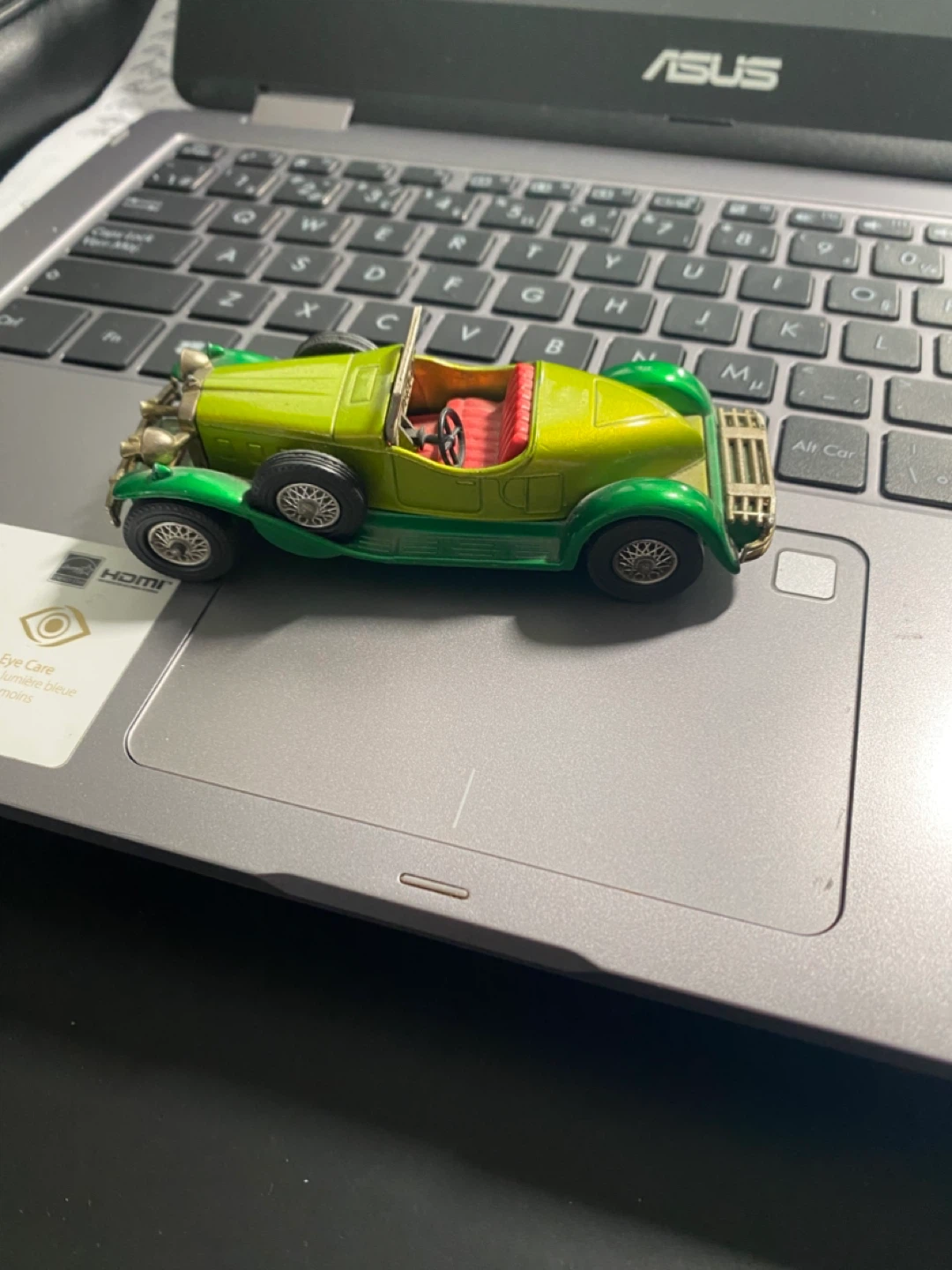 Vintage Green Convertible Toy Car - photo 4