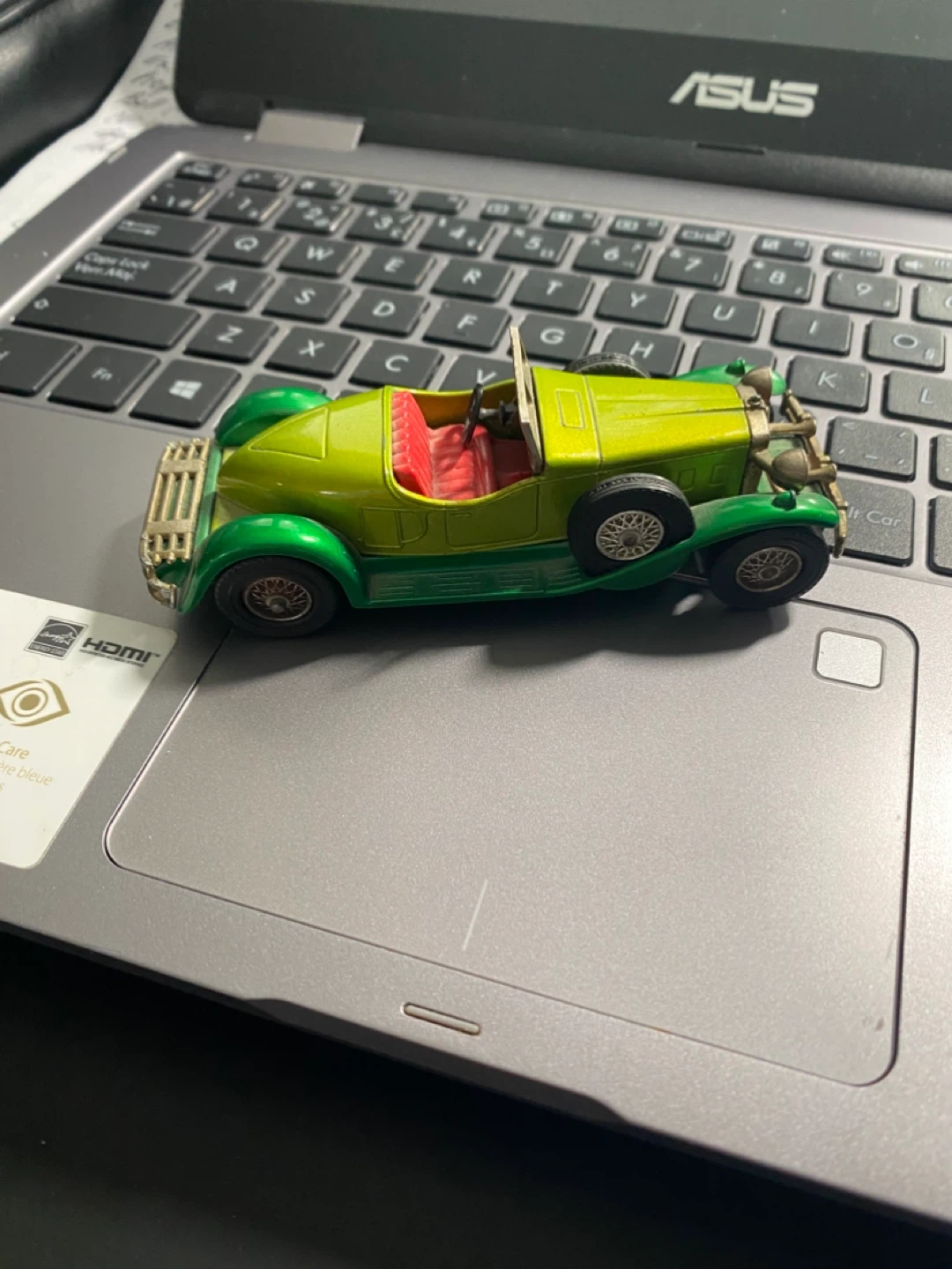 Vintage Green Convertible Toy Car - photo 2