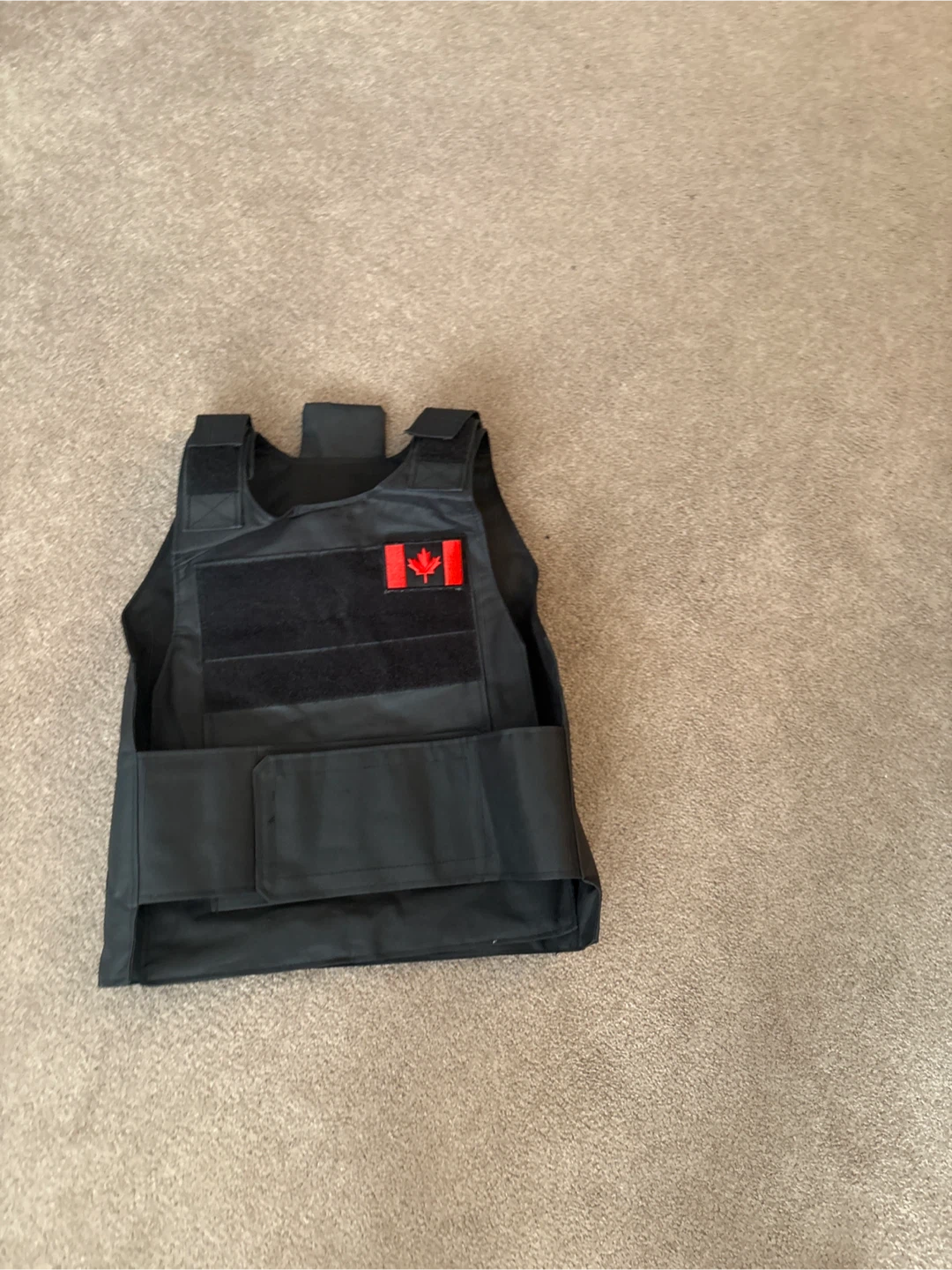 Black Tactical Vest with Canadian Flag Patch - photo 2
