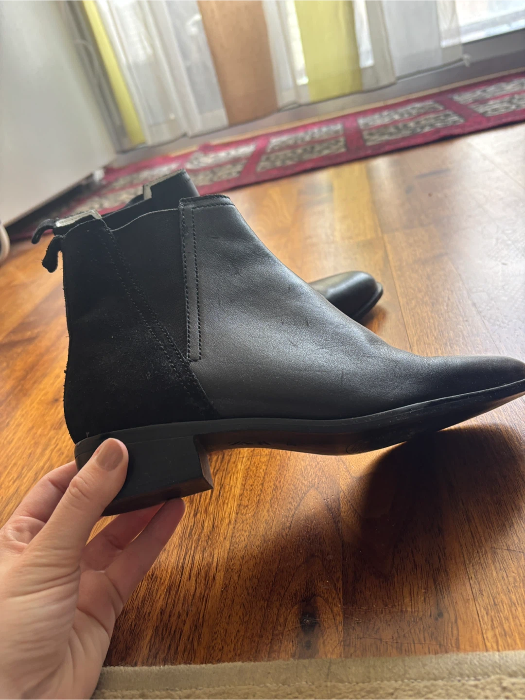 Black Zara Chelsea Boots Size EU 37