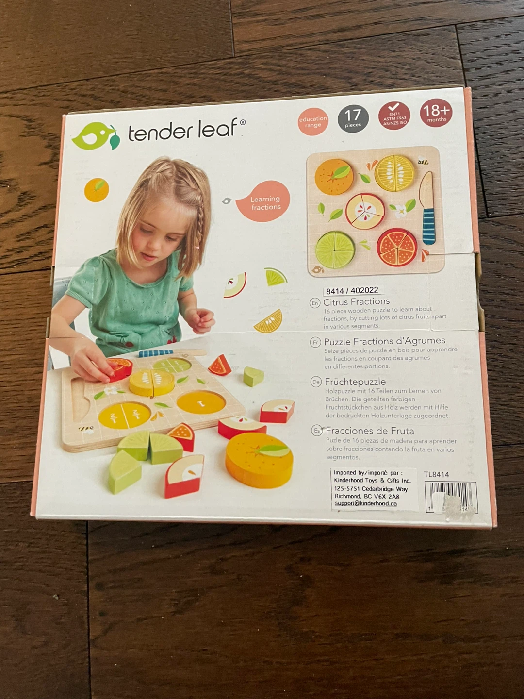 [Openbox] Tender Leaf Toys Citrus Fractions Wooden Puzzle