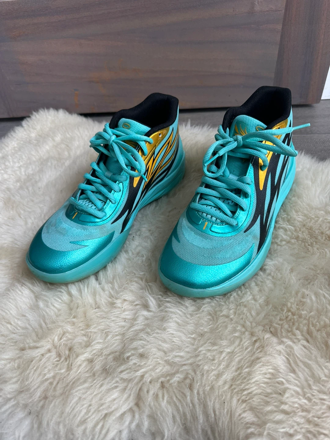 Puma Mb.02 Lamelo Ball Elektro Aqua 377590-01 Men’s 9 Basketball