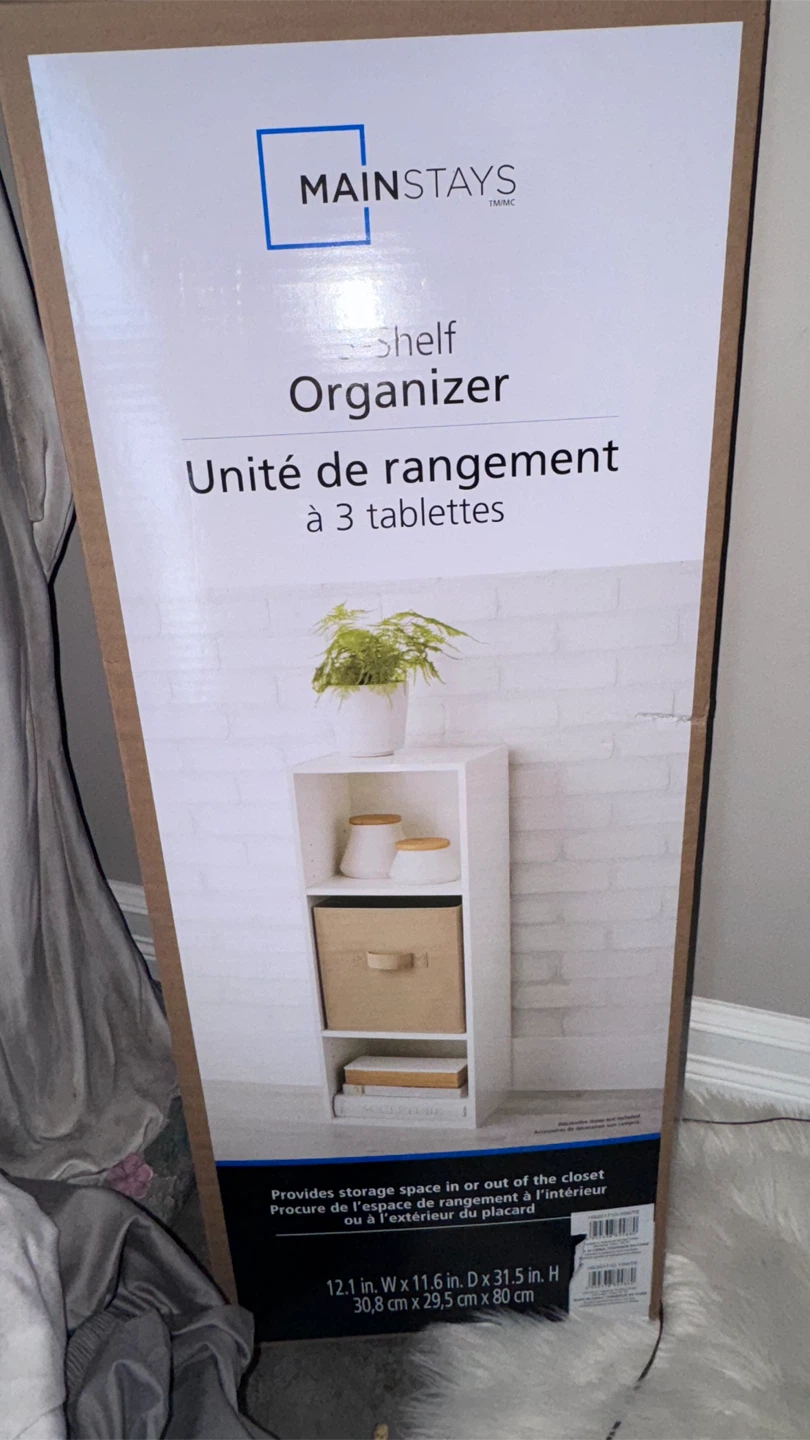 Mainstays 3-Shelf Cube Organizer