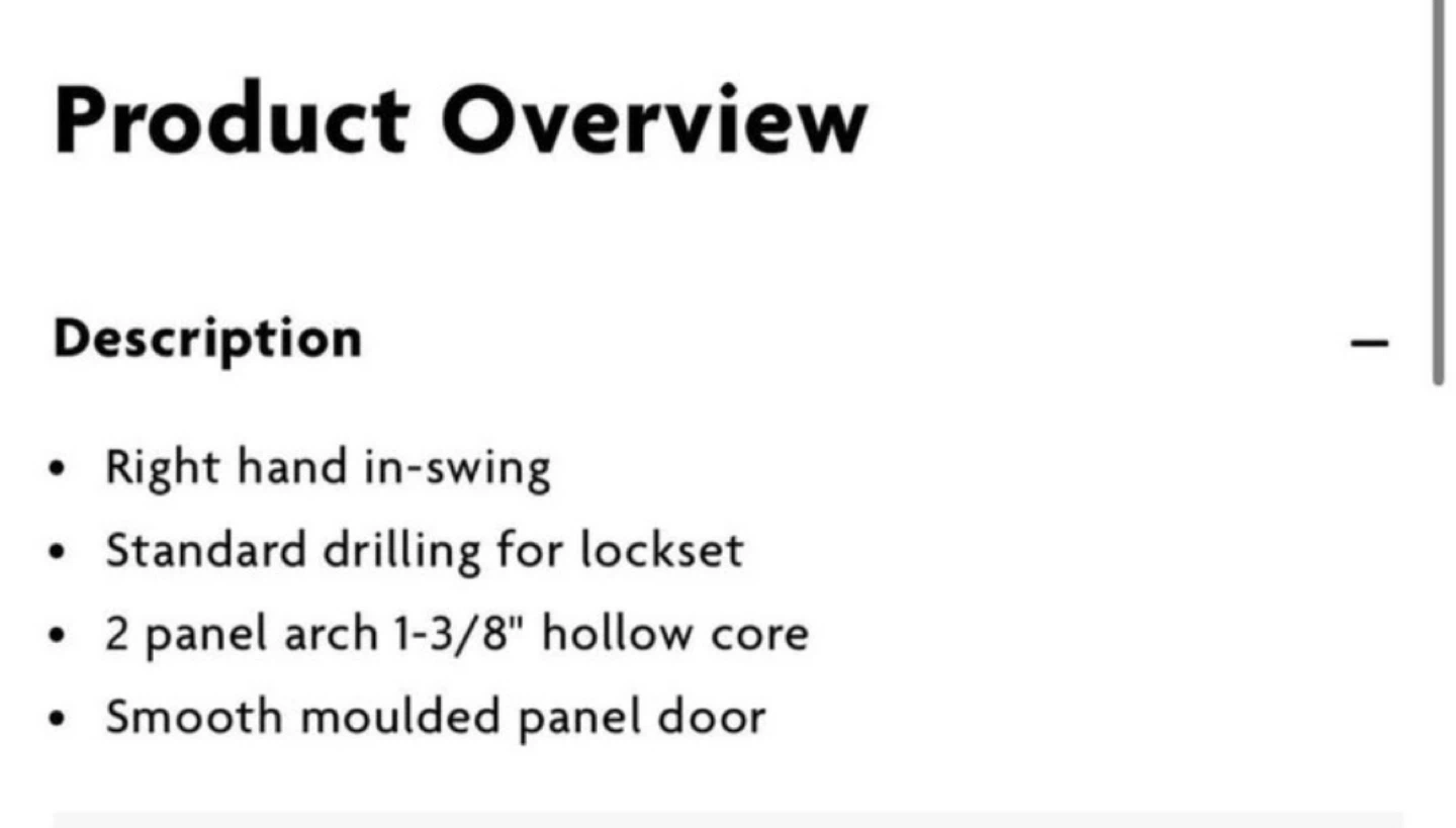 🆕Masonite Logan 30-inch 2-Panel Interior Door LH - photo 4