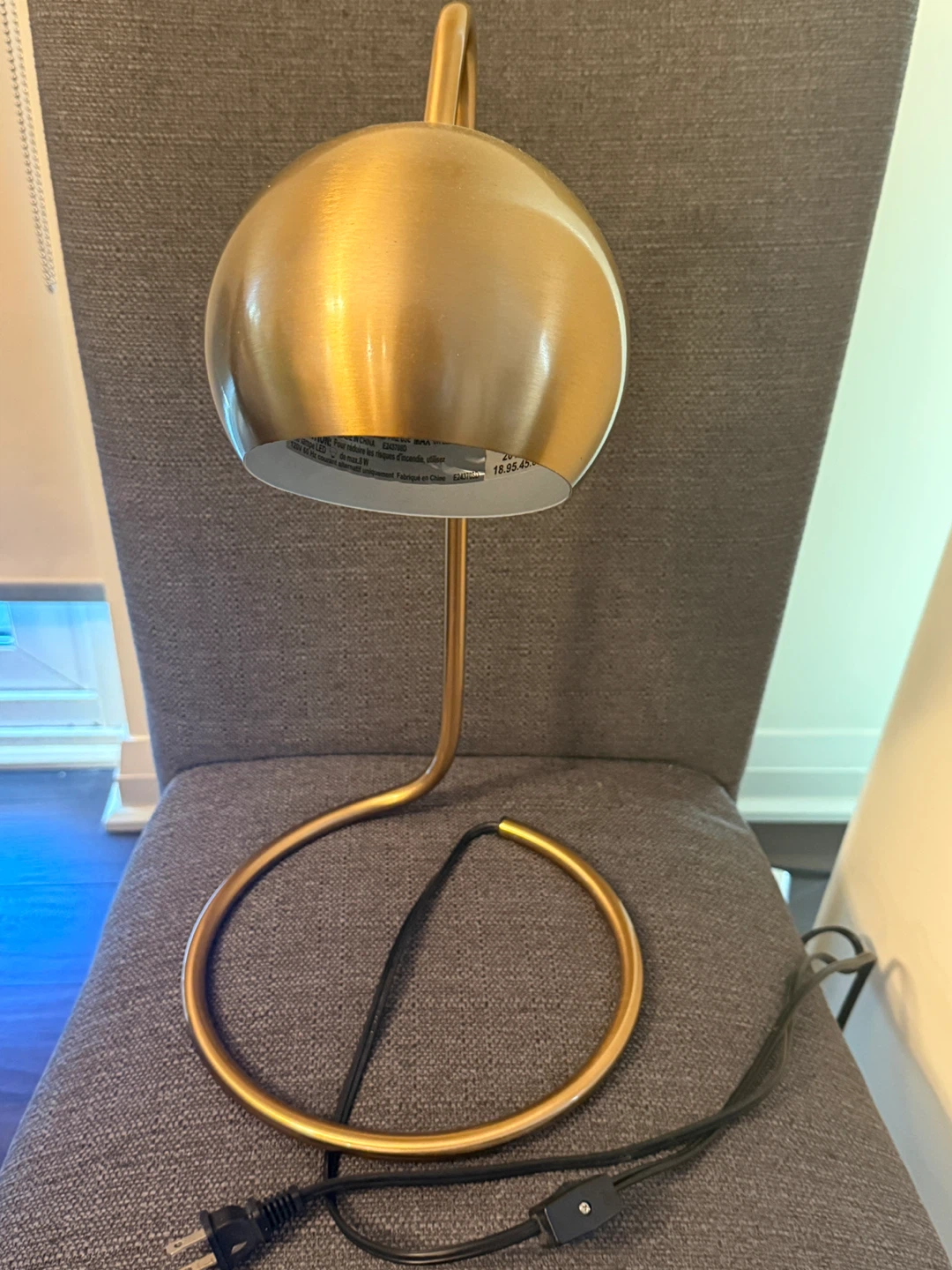 Structube Kelly Gold Desk Lamp