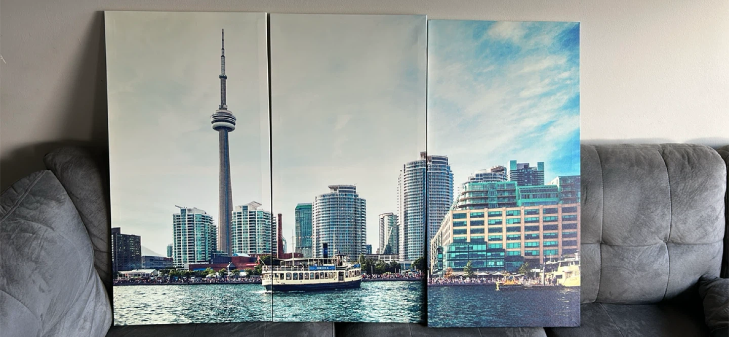 Toronto Skyline Triptych Canvas Art