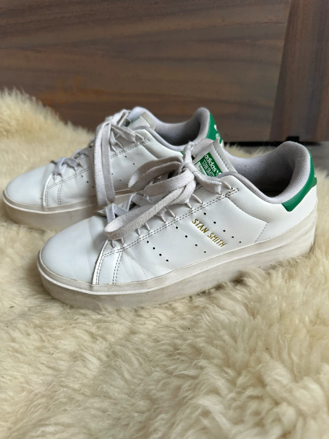 Women size 7.5 Adidas Stan Smith Bonega Shoes - photo 4
