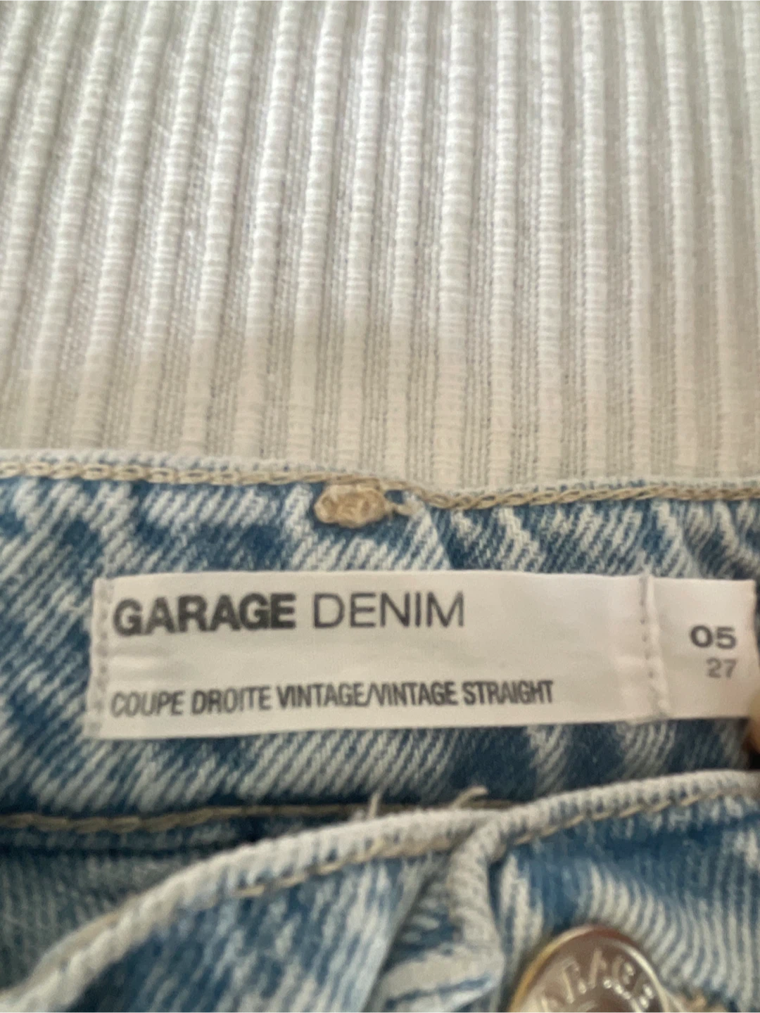 GARAGE DENIM Vintage Straight Jeans Size 5/27 - photo 3