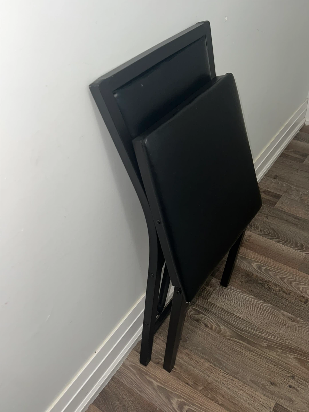 Two Black Padded Dining Chair - photo 3