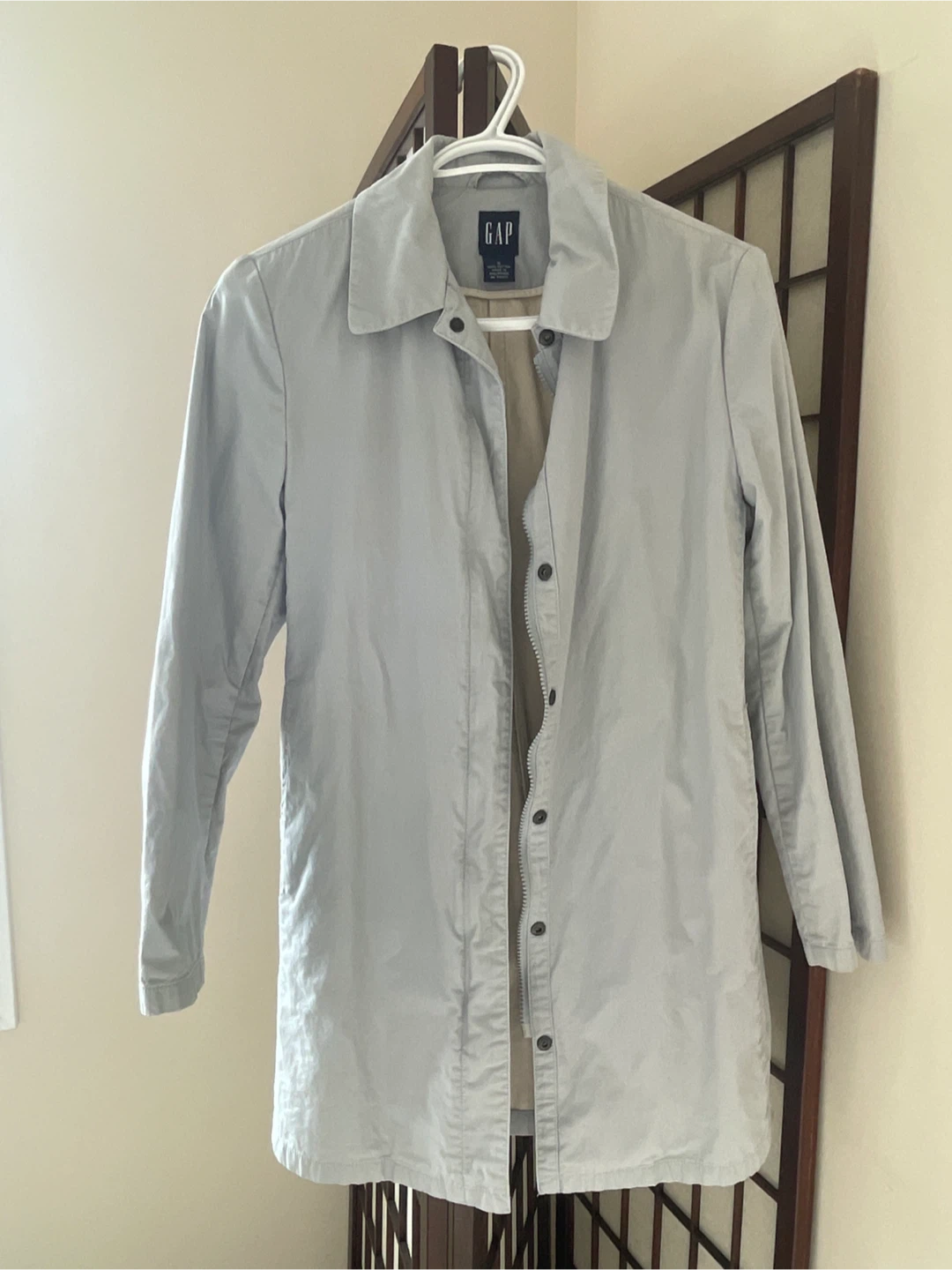 GAP Light Grey Cotton Jacket - Size S