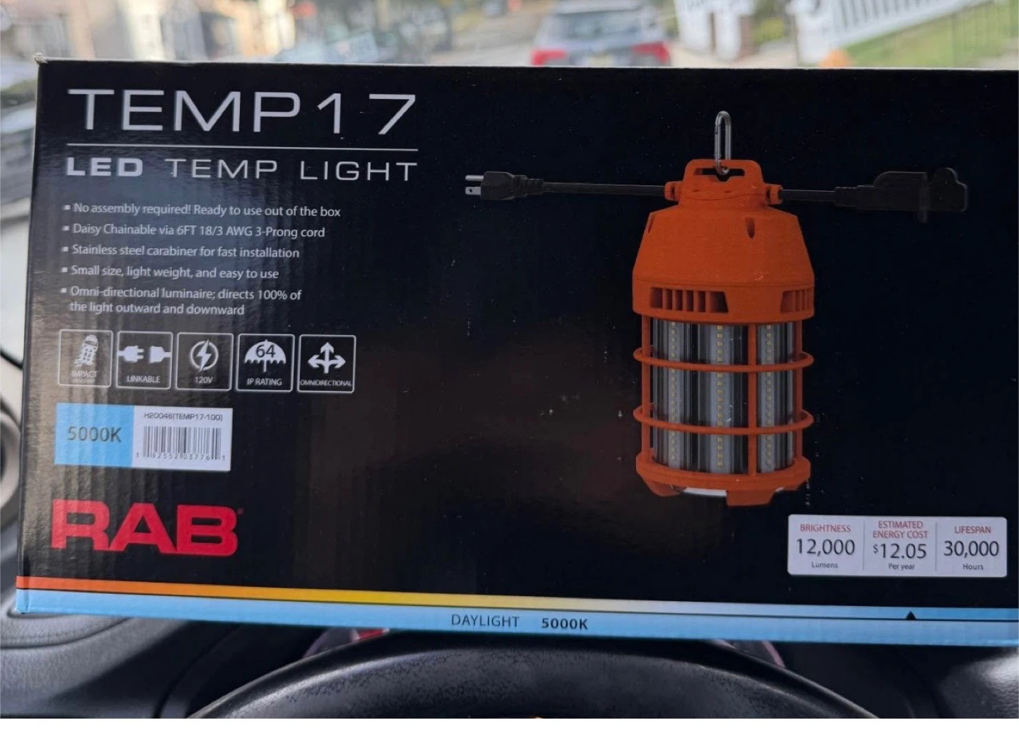 RAB TEMP17 LED Temp Light 5000K